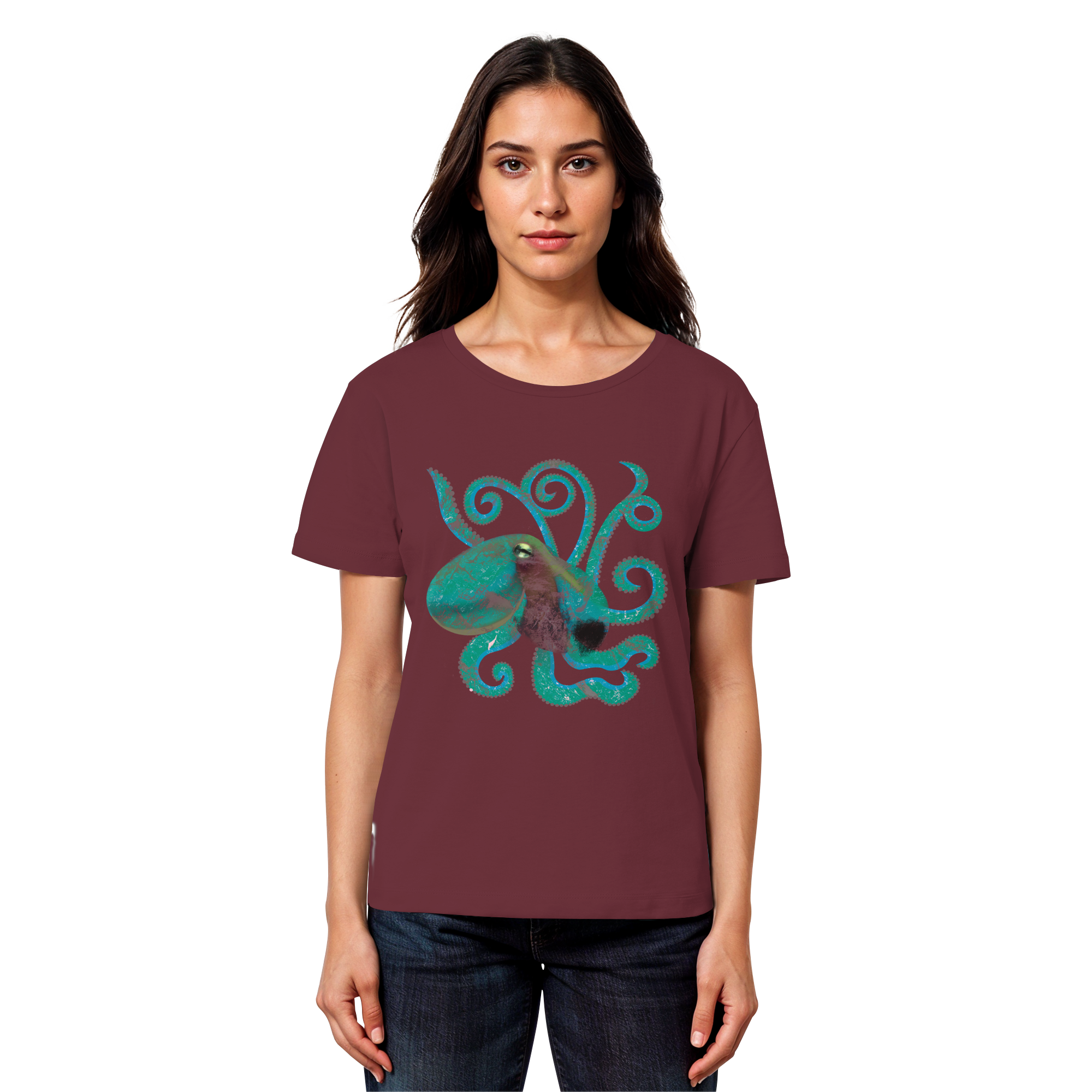 Okto 2D - Womens Organic Lightweight T-Shirt – Bild 2