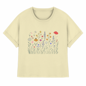 Freudeblüher - Womens Organic Rolled Sleeves T-Shirt
