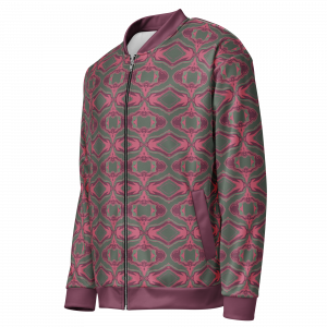 Muster grün-pink! Unisex Bomberjacke