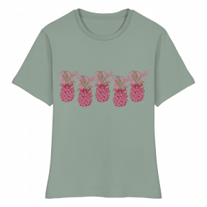 Anna Pink - Tropenpop  - Fitted Ladies Organic Shirt
