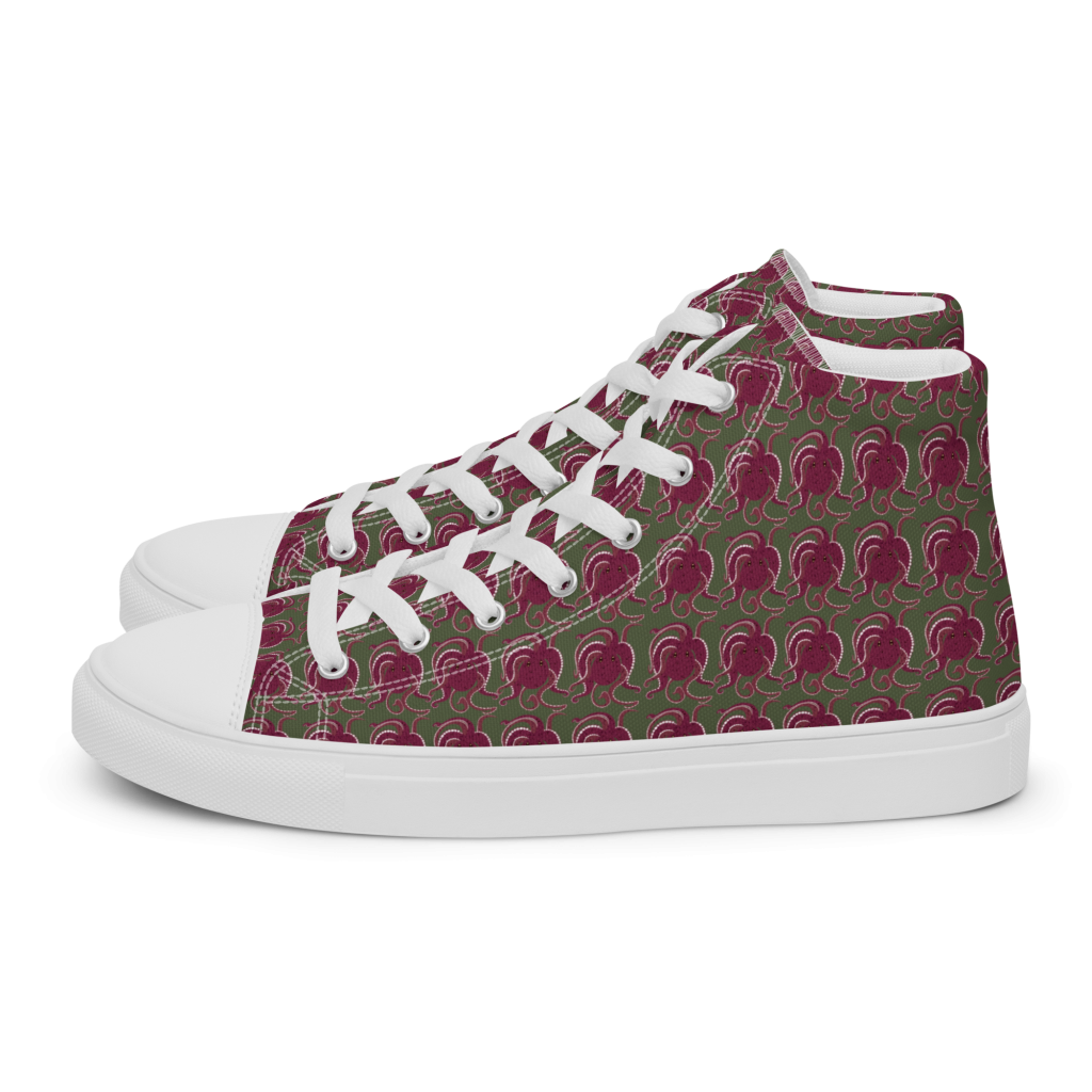 Tentakulös -High-Top Leinenschuhe für Herren