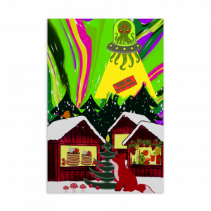 Weihnachtskarte - Standard-Postkarte