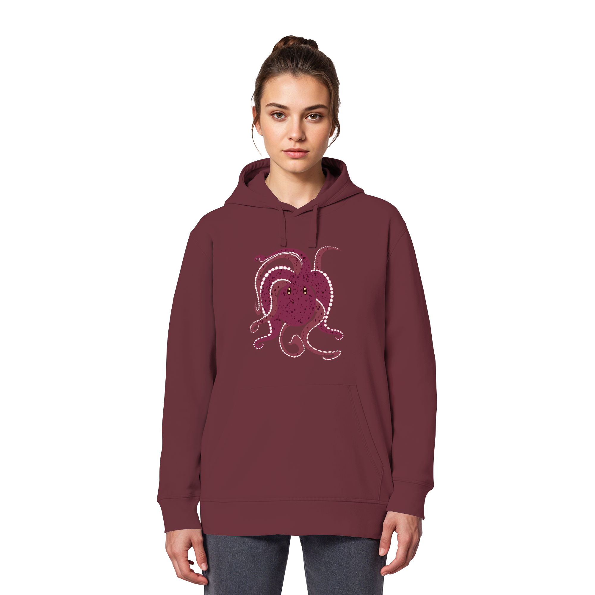 Oktopus mit Tiefgang - Organic Basic Hoodie – Bild 2
