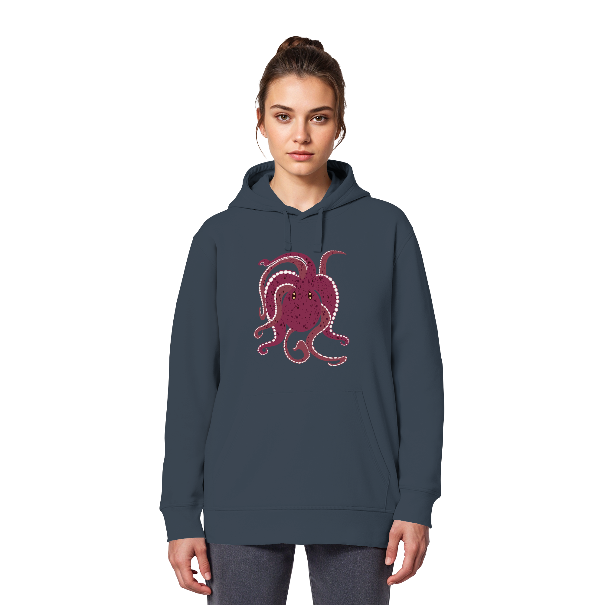 Oktopus mit Tiefgang - Organic Basic Hoodie – Bild 5