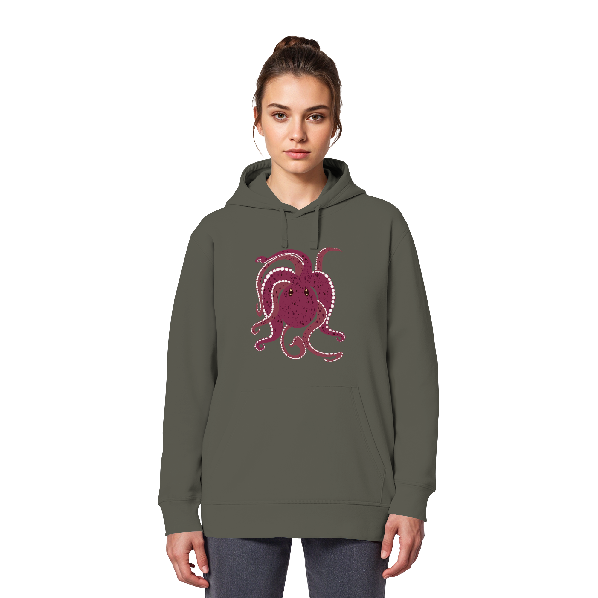 Oktopus mit Tiefgang - Organic Basic Hoodie – Bild 8