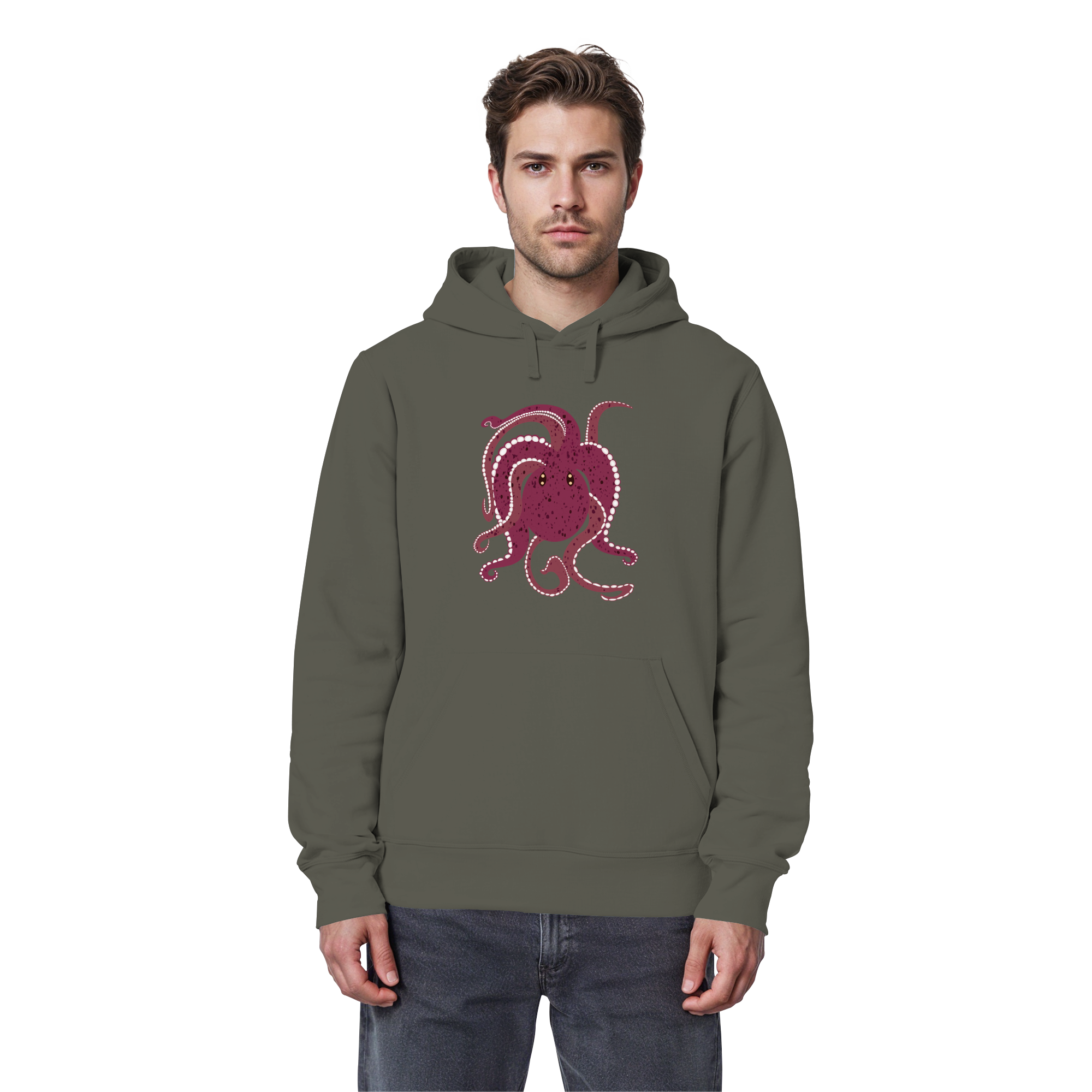 Oktopus mit Tiefgang - Organic Basic Hoodie – Bild 9