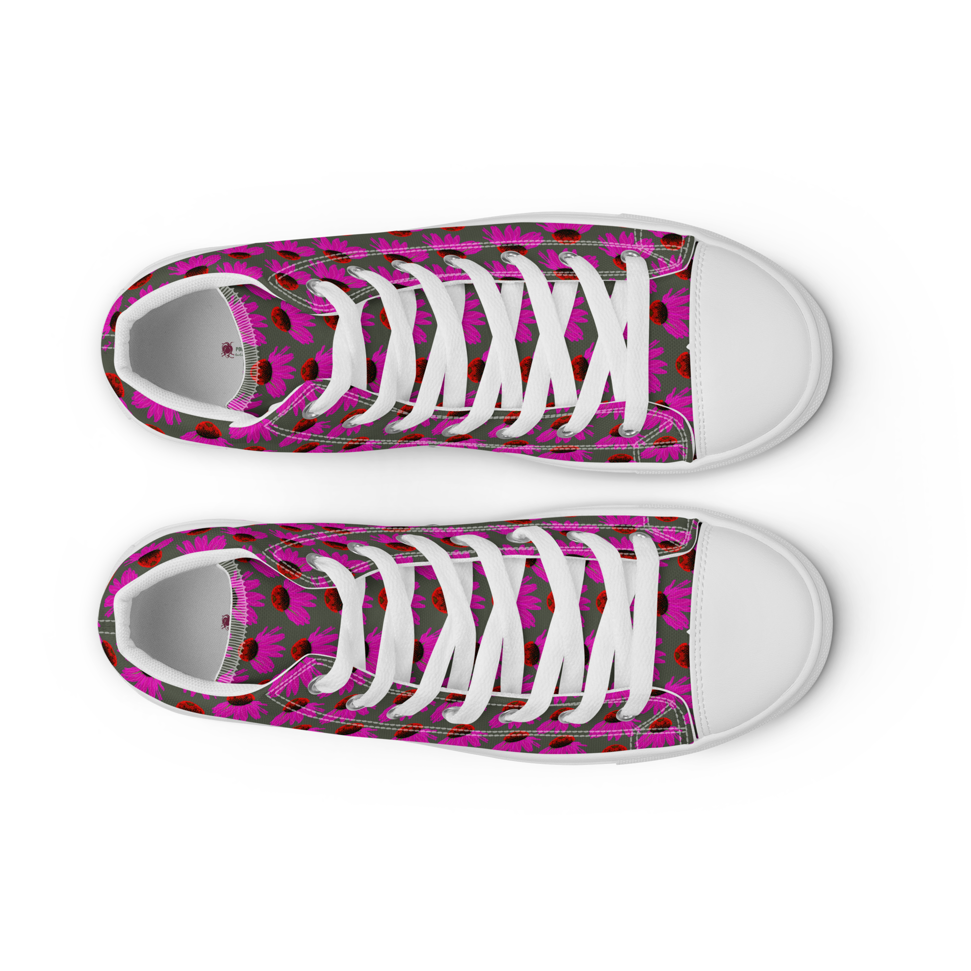 Sonnenhut-High-Top Leinenschuhe für Damen – Bild 6