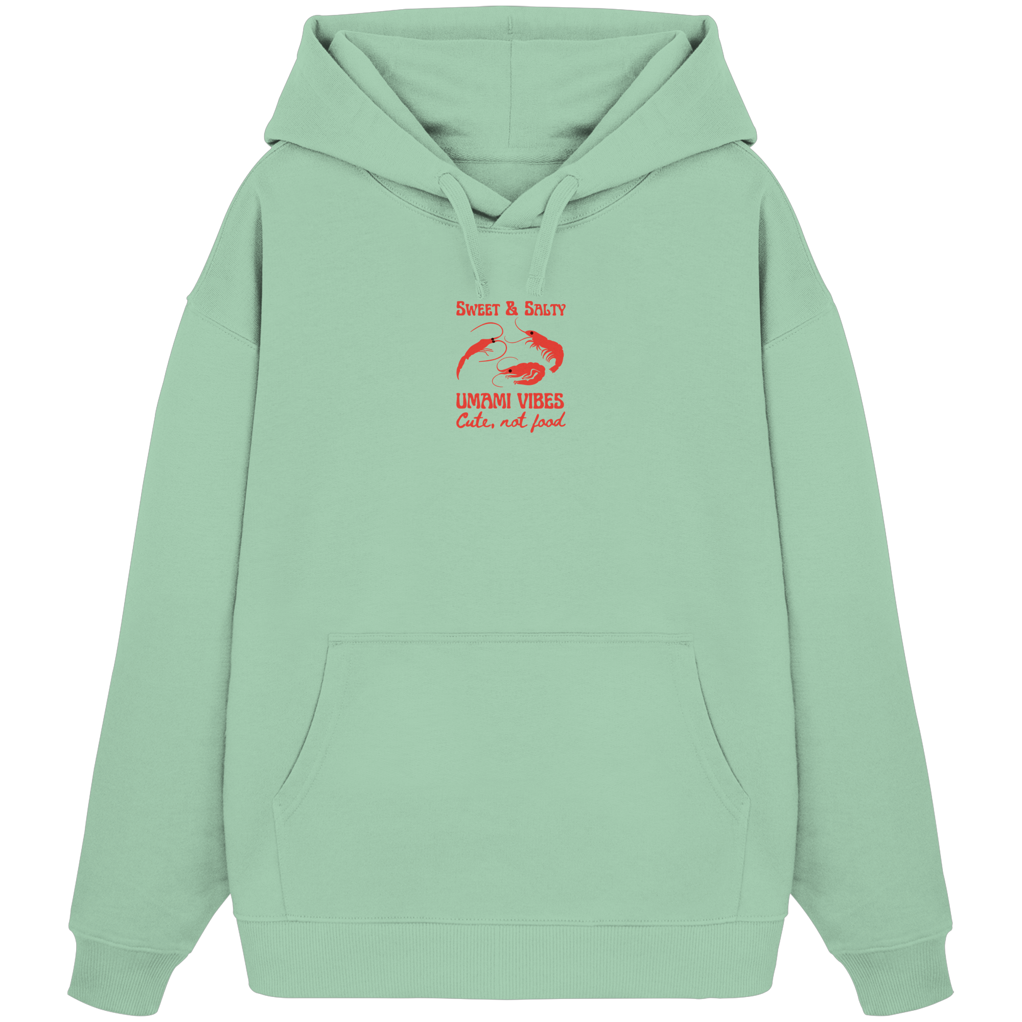 Frische Shrimps - Organic Oversize Hoodie – Bild 3