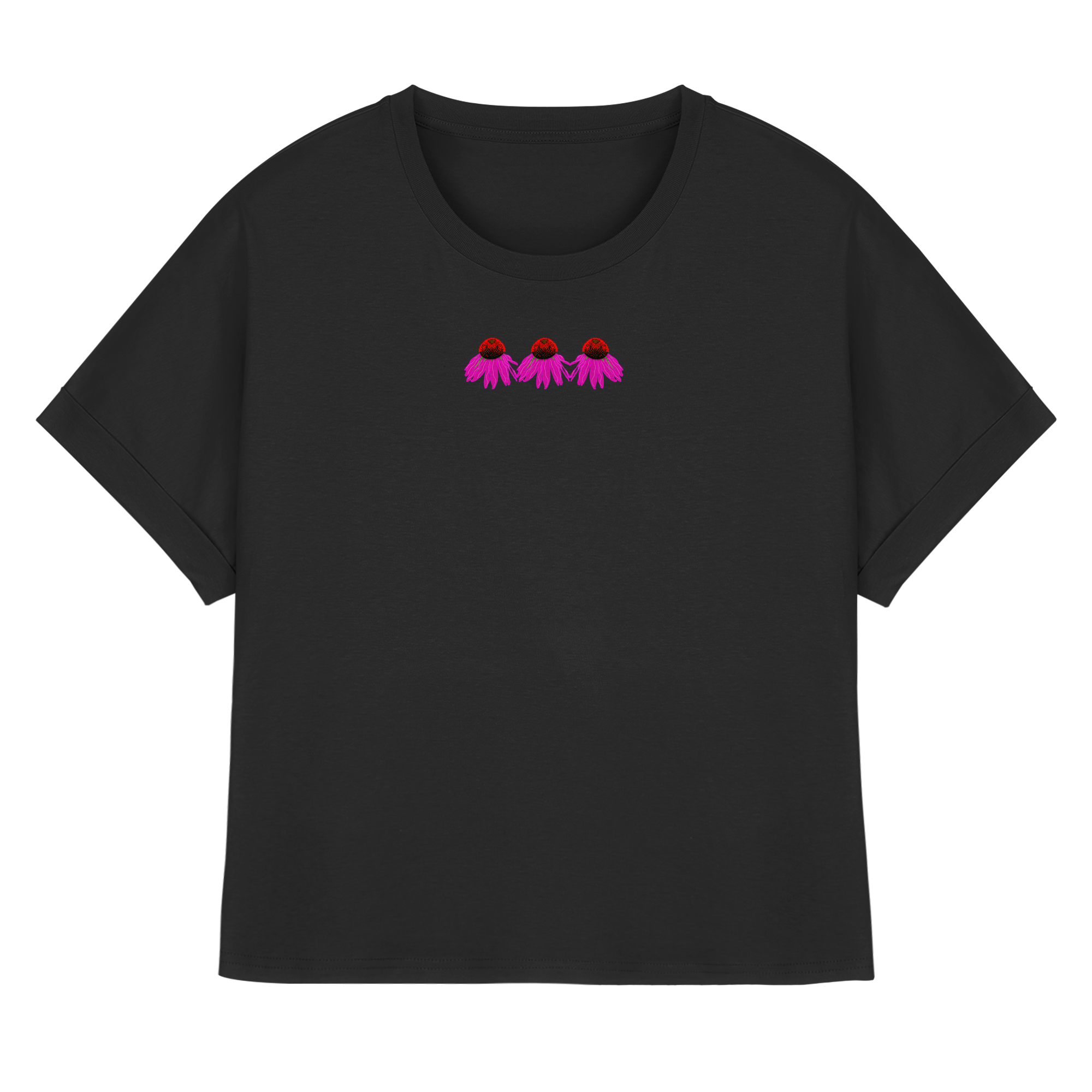 Sonnenhut - Womens Organic Rolled Sleeves T-Shirt