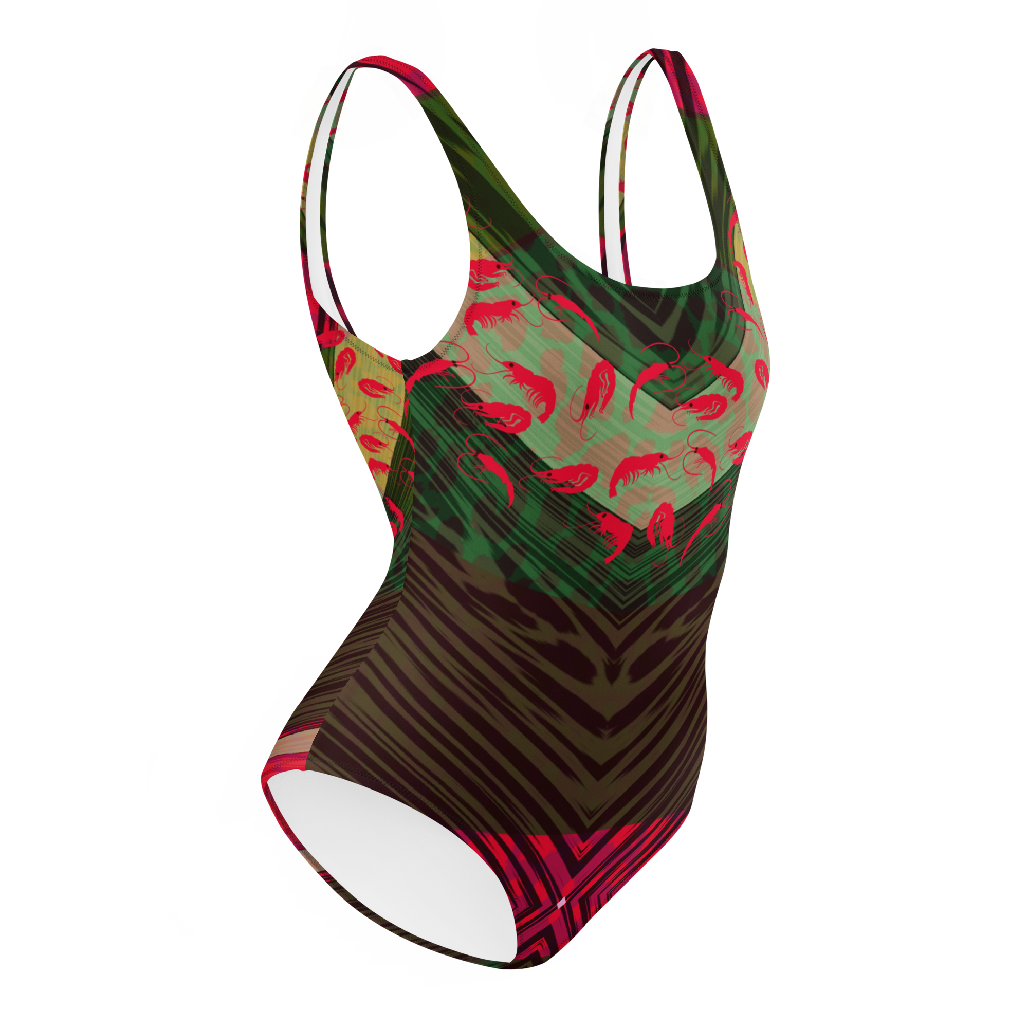 Frische Shrimps - Einteiliger Badeanzug – Bild 2