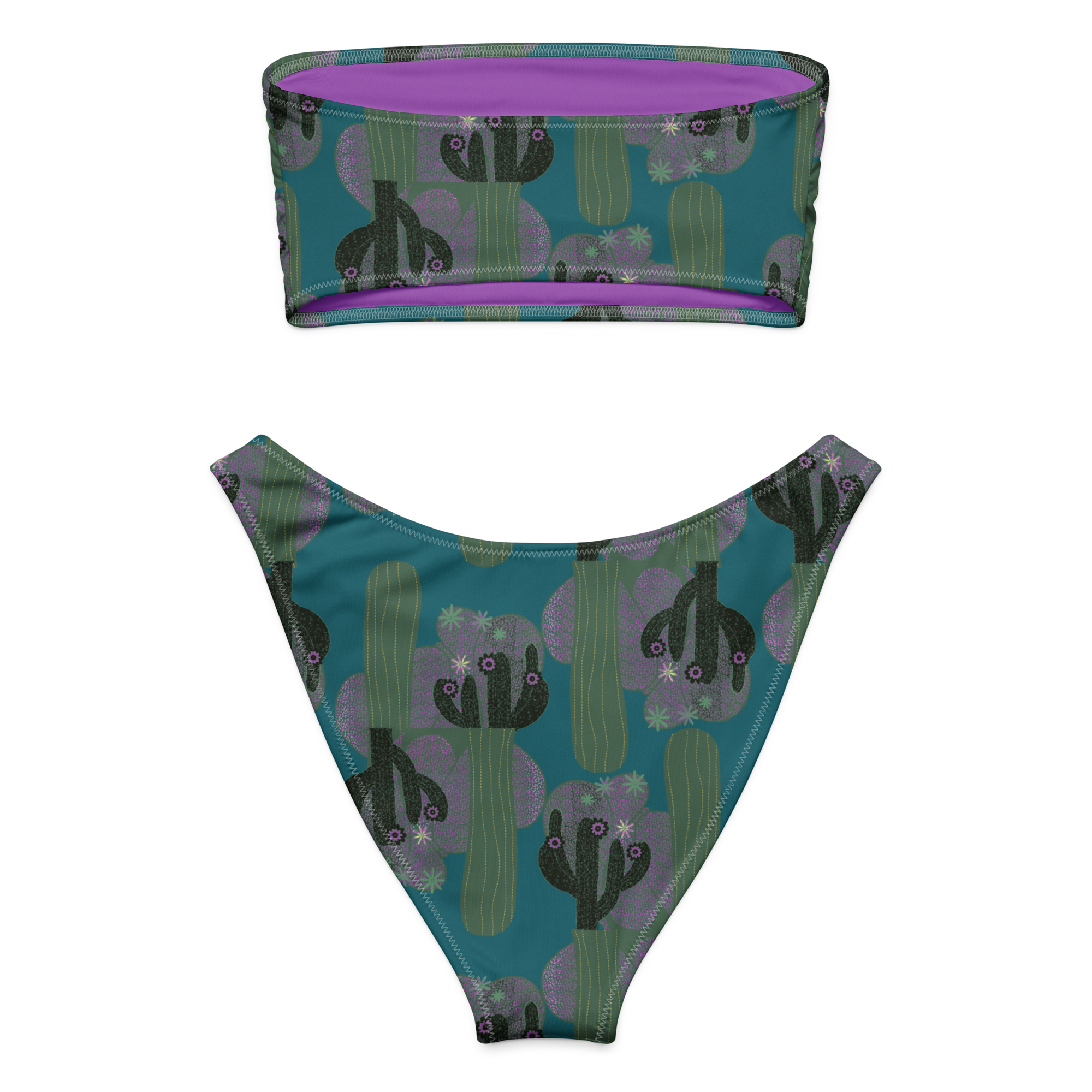 Wüstenblume - Recycelter Bandeau-Bikini – Bild 2