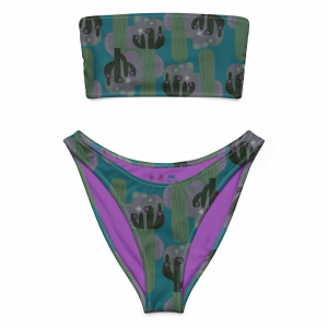 Wüstenblume - Recycelter Bandeau-Bikini