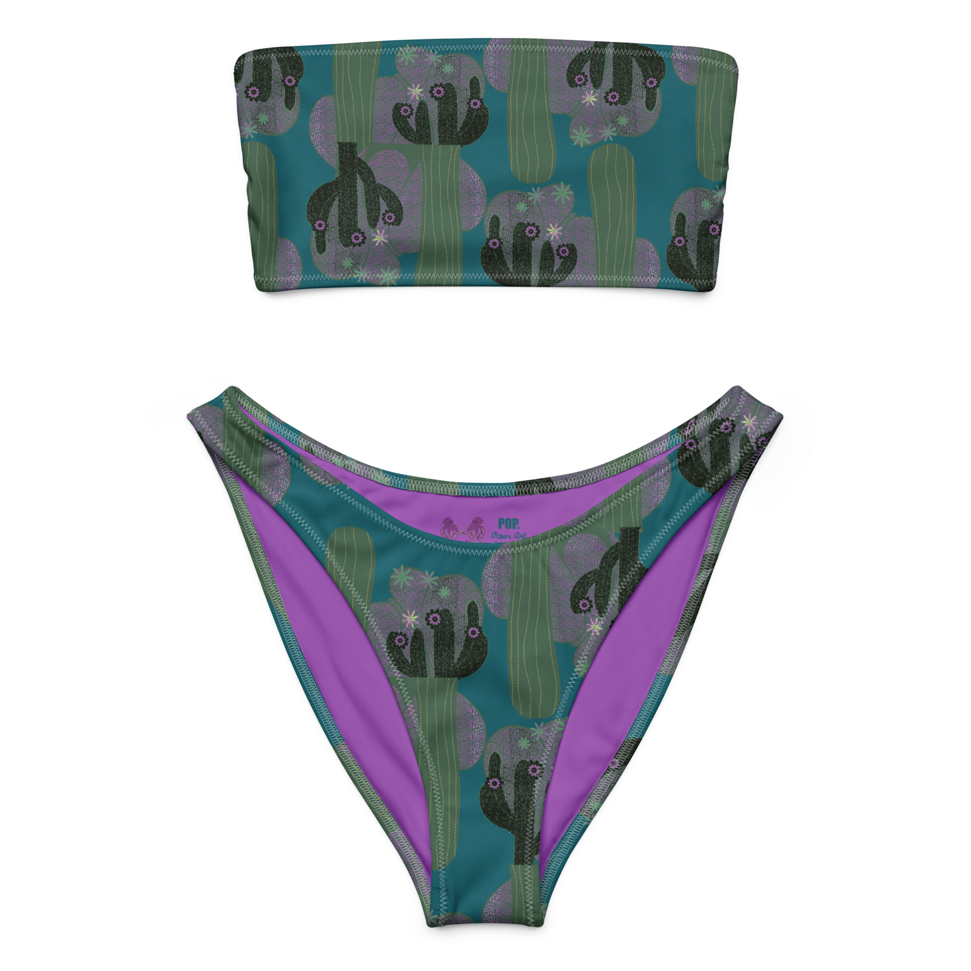 Wüstenblume - Recycelter Bandeau-Bikini