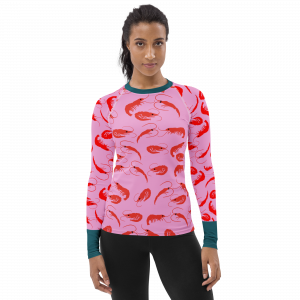 Frische Shrimps - Damen-Rash-Guard