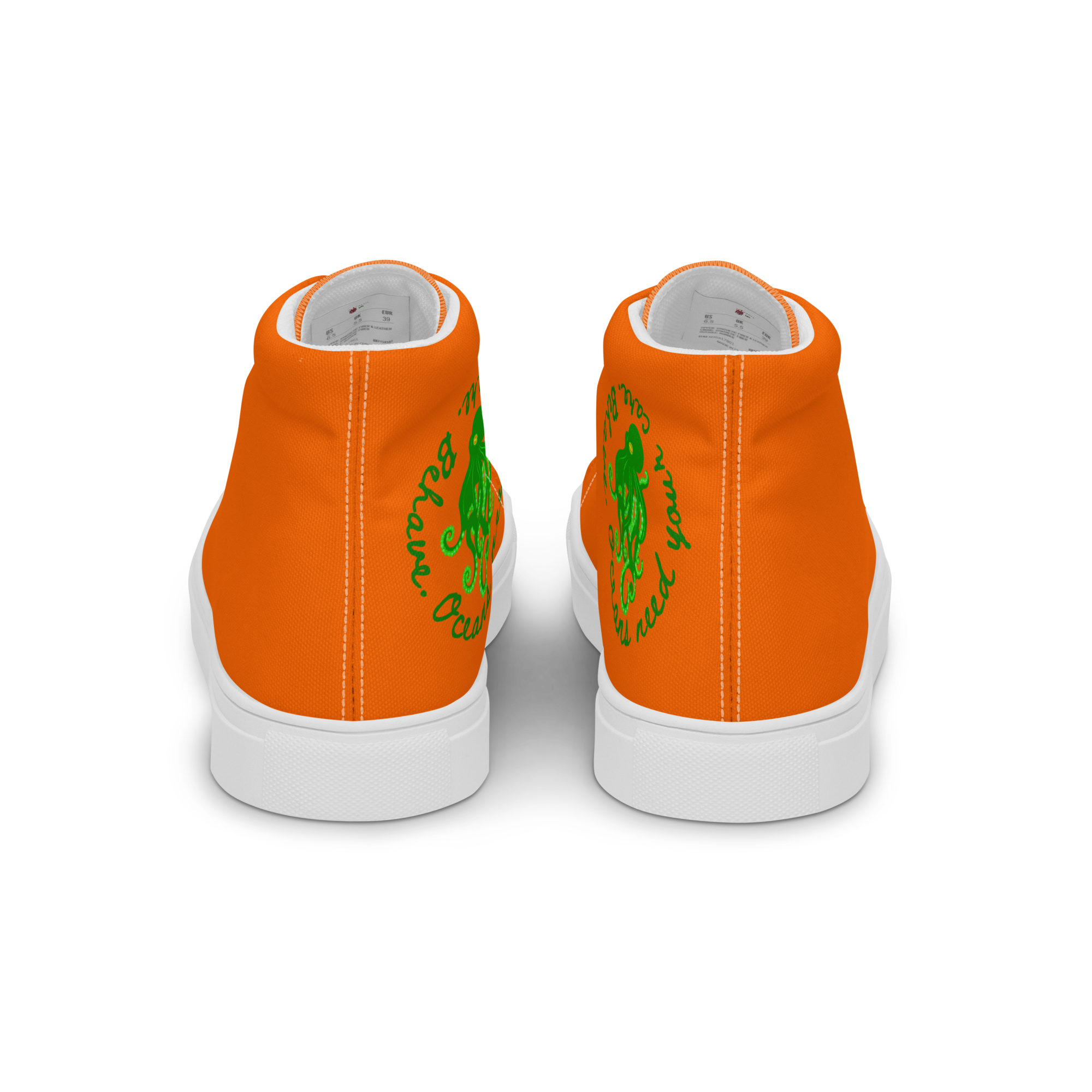 Save Ocean - Neon High-Top Leinenschuhe für Herren – Bild 7