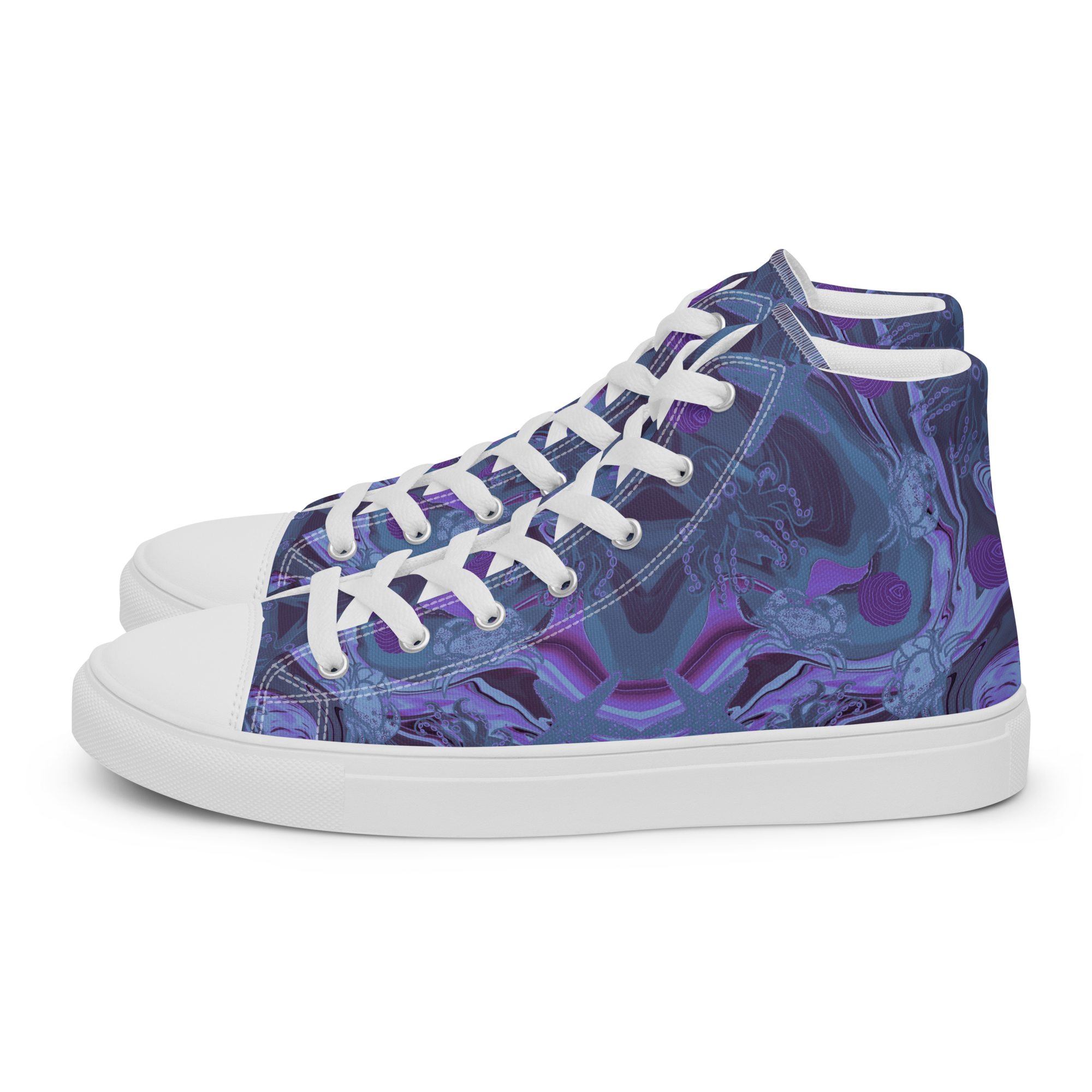 Deep Sea - High-Top Leinenschuhe für Herren