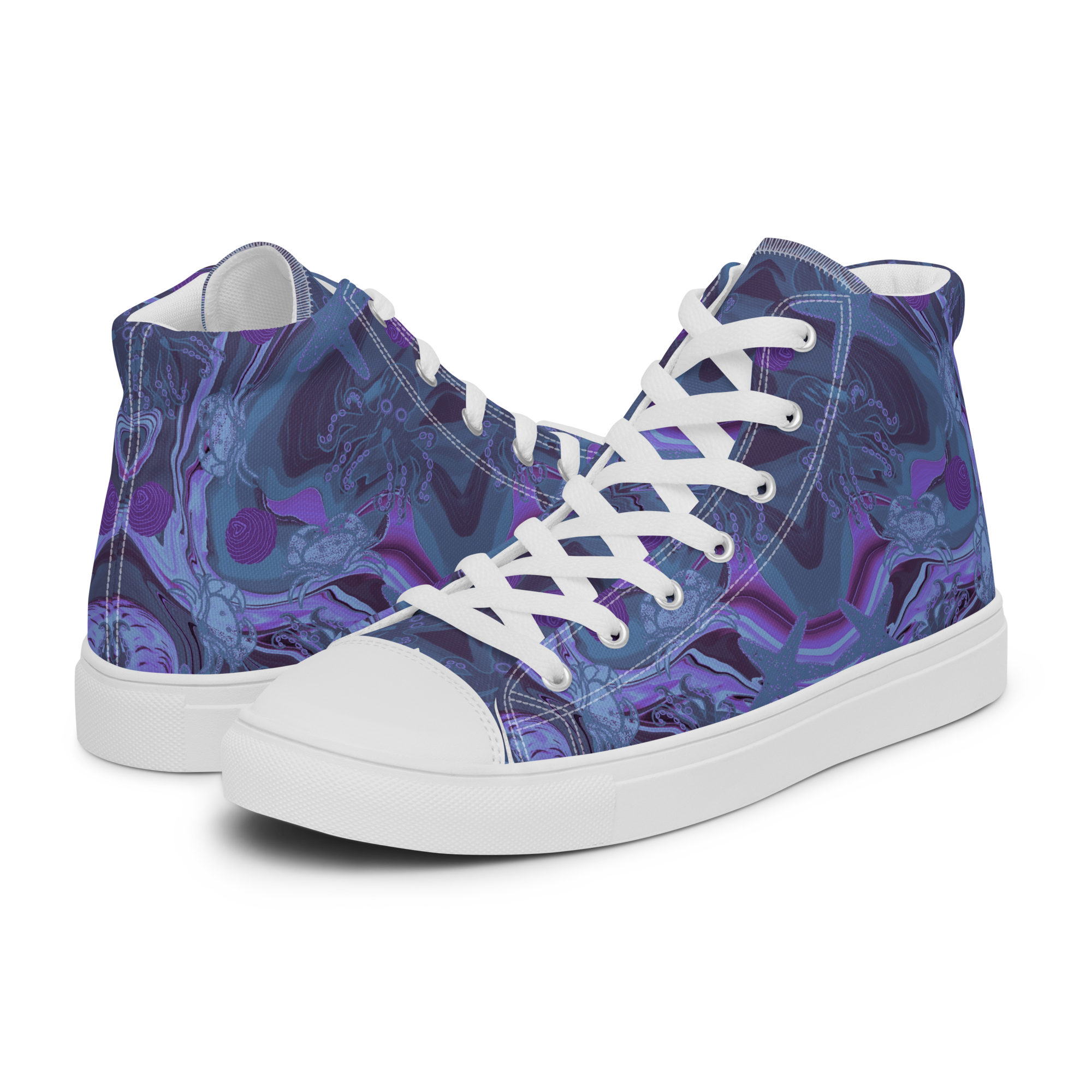Deep Sea - High-Top Leinenschuhe für Herren – Bild 7