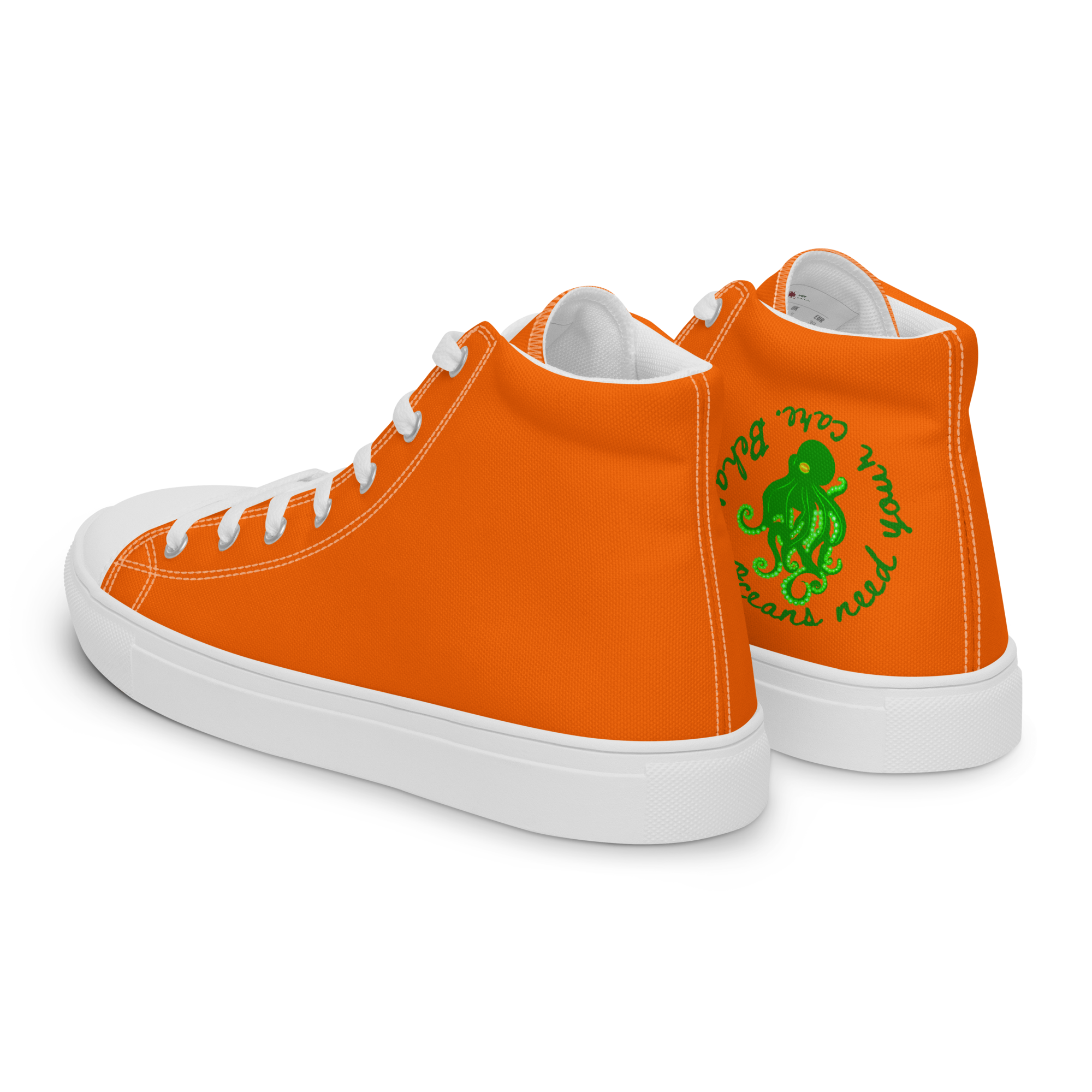 Save Ocean - Neon High-Top Leinenschuhe für Herren – Bild 3
