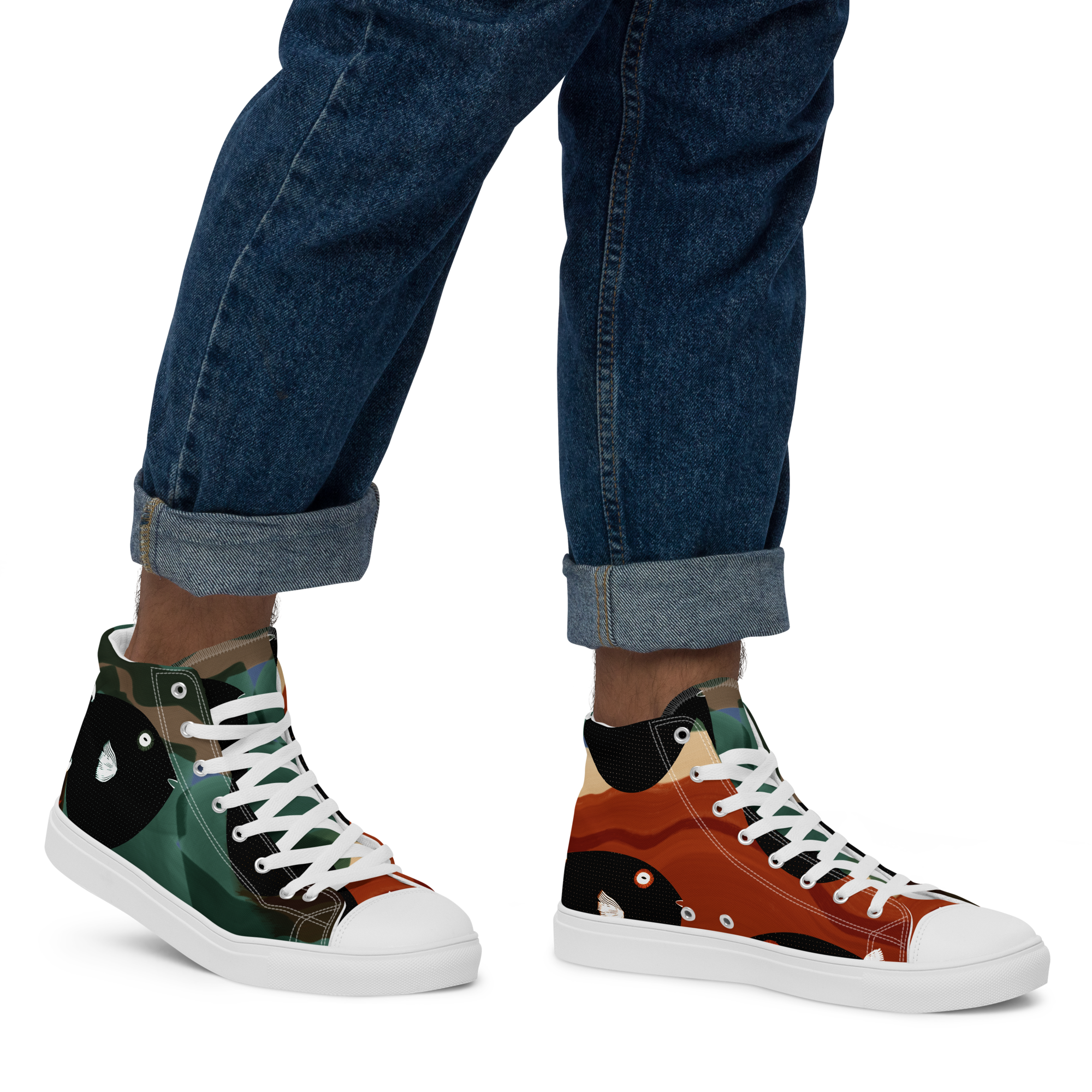 Blubberbunt - High-Top Leinenschuhe für Herren – Bild 14
