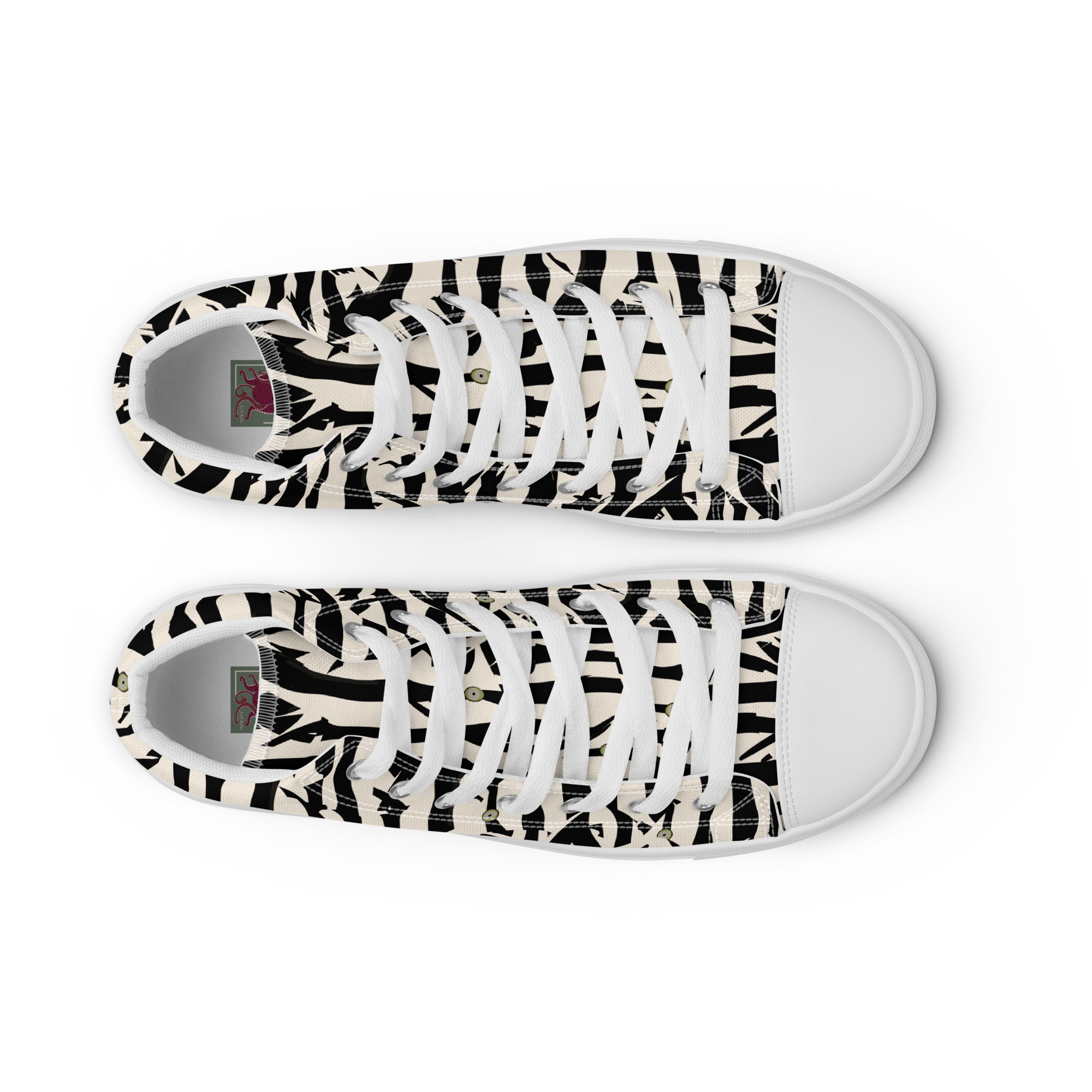 Old Wife Fish - High-Top Leinenschuhe für Damen – Bild 14