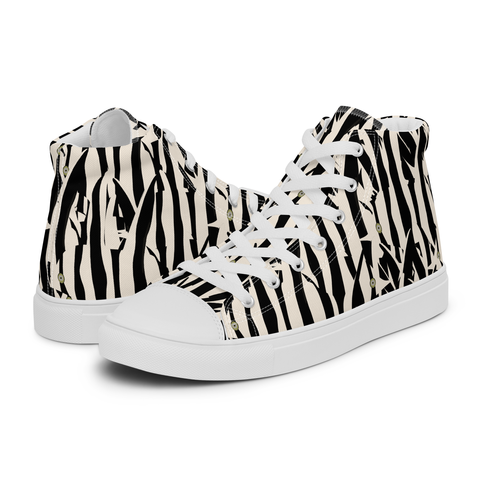 Old Wife Fish - High-Top Leinenschuhe für Damen – Bild 15