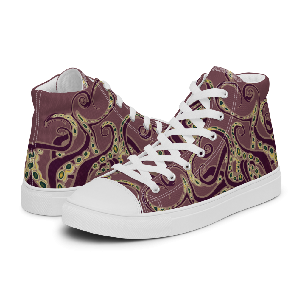 Tentakulös - High-Top Leinenschuhe für Damen