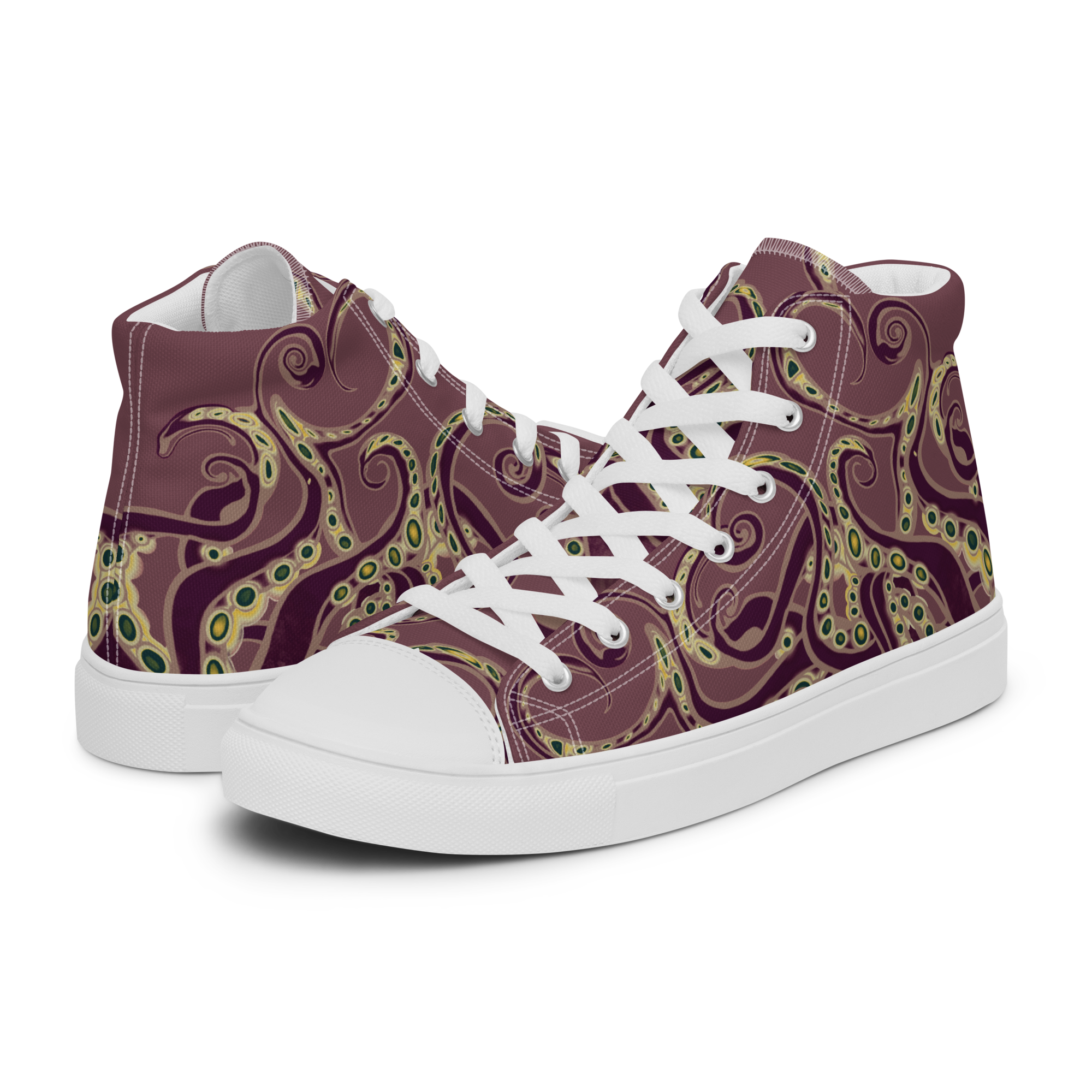 Tentakulös - High-Top Leinenschuhe für Damen
