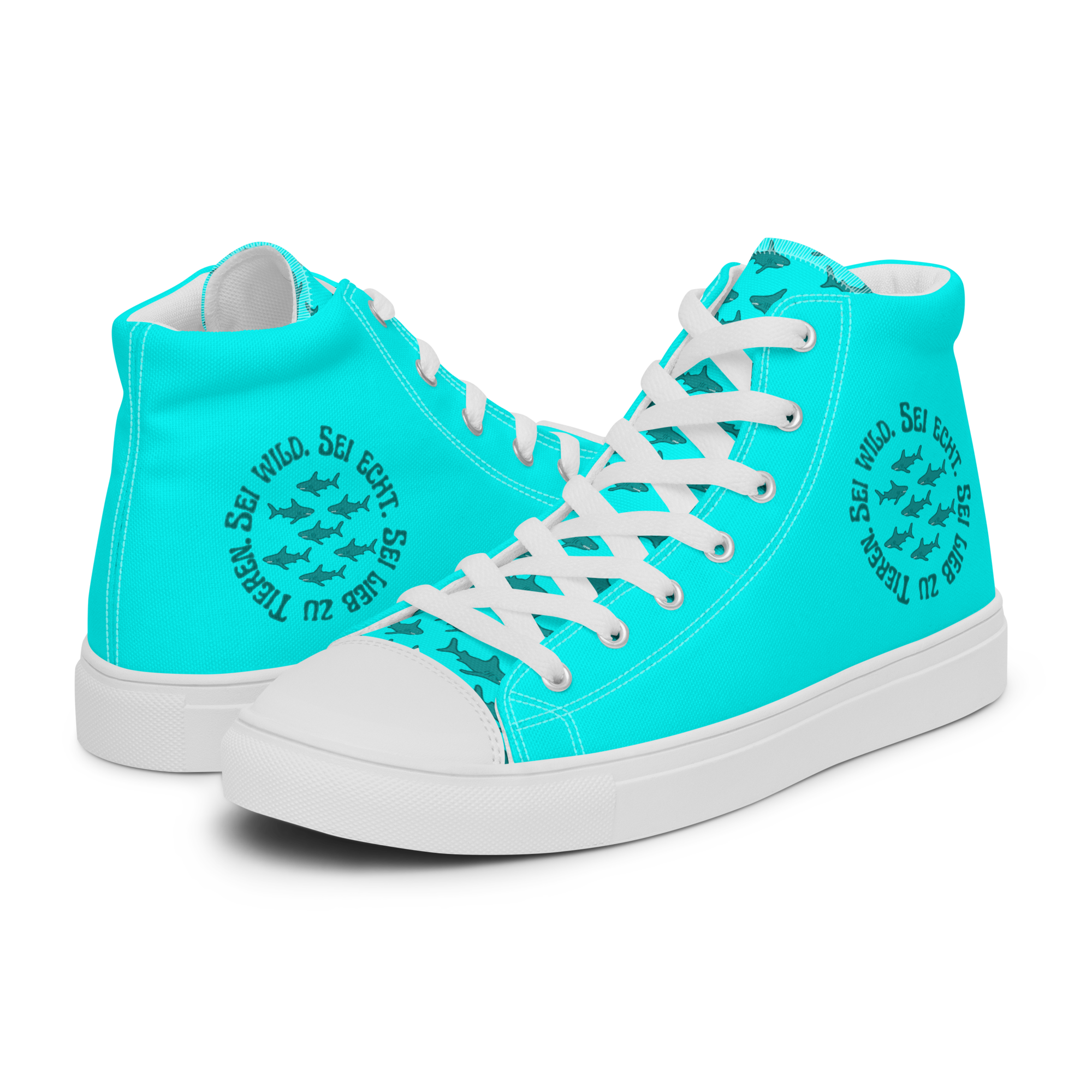 Friendly Hai - Neon High-Top Leinenschuhe für Damen – Bild 6