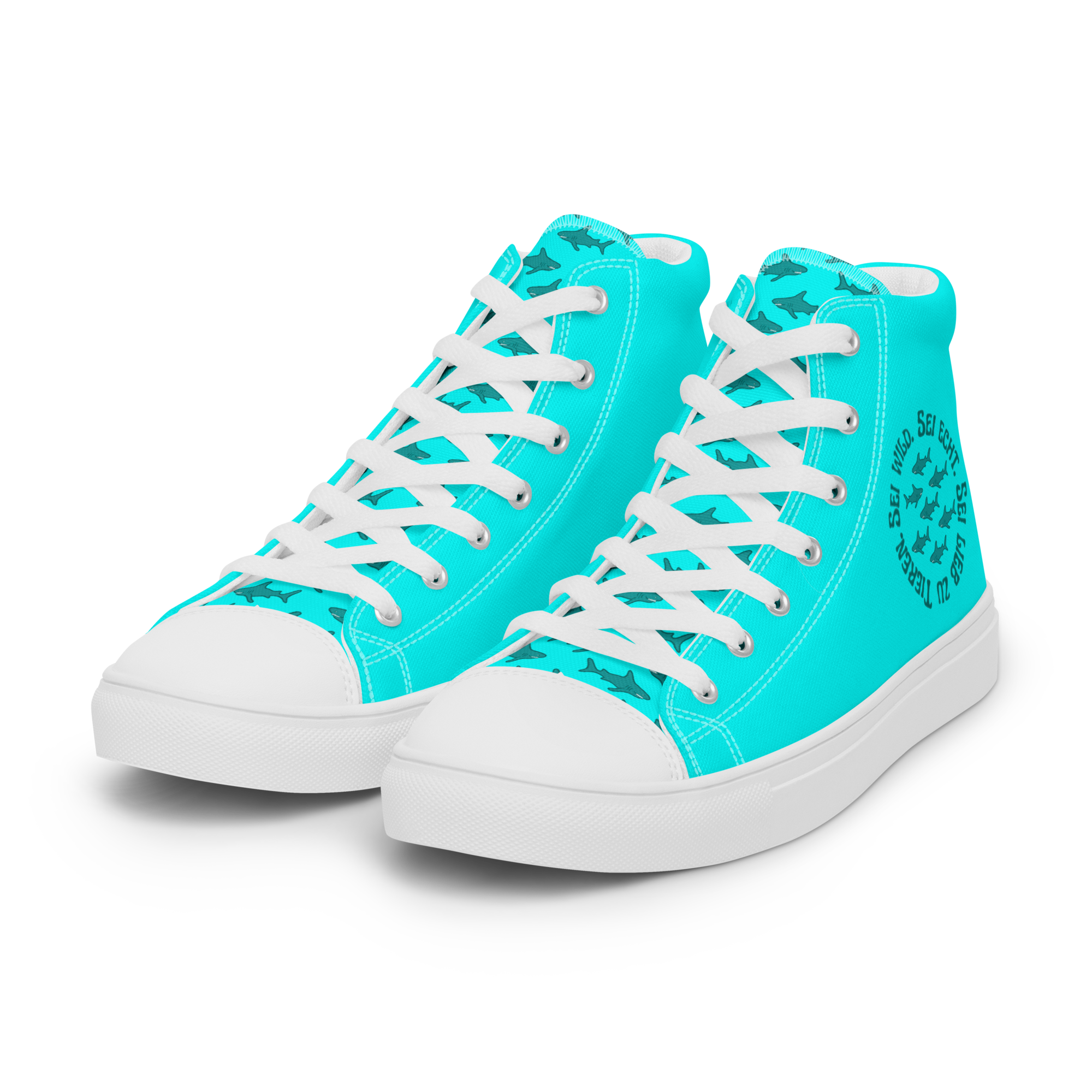 Friendly Hai - Neon High-Top Leinenschuhe für Damen – Bild 4
