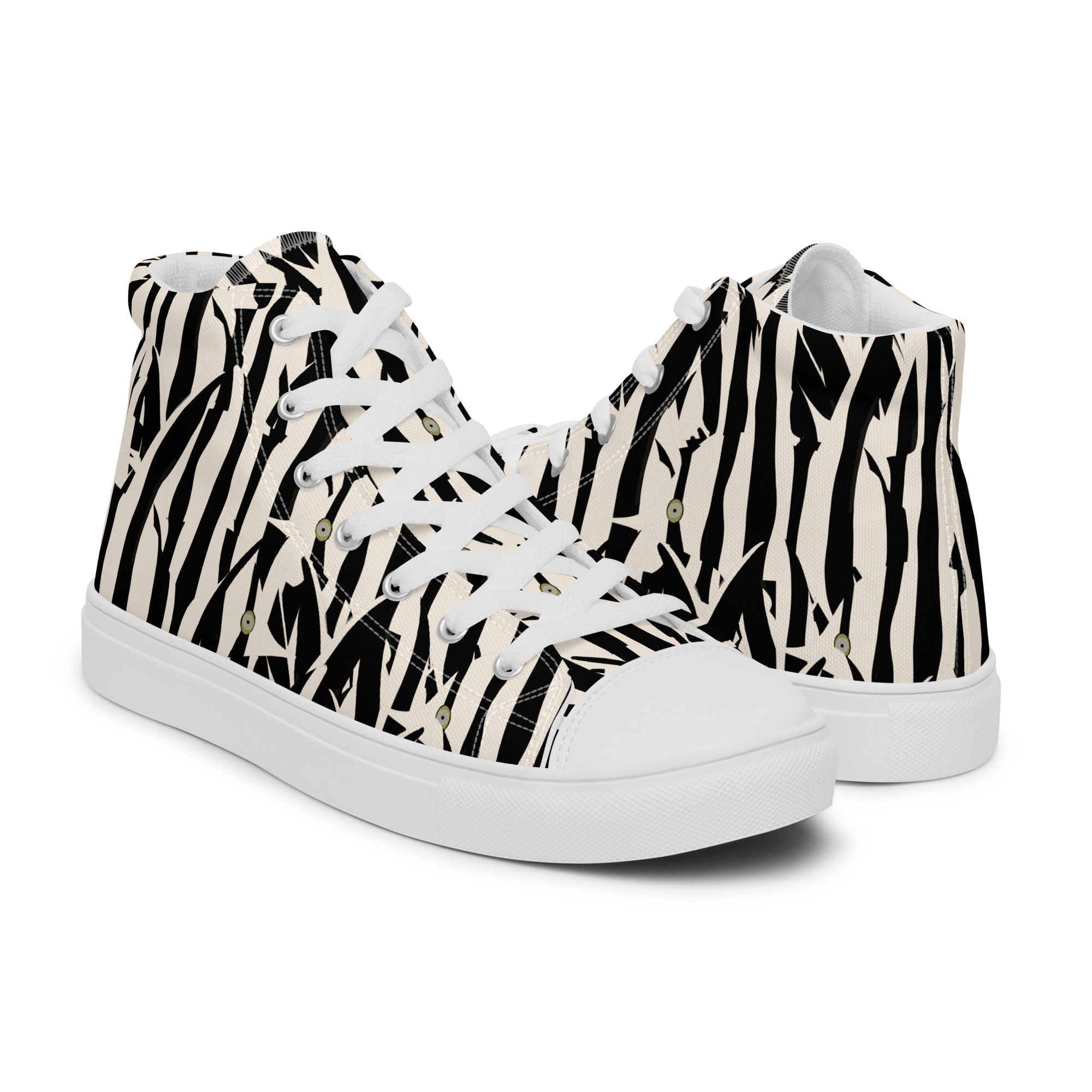 Old Wife Fish - High-Top Leinenschuhe für Damen – Bild 9