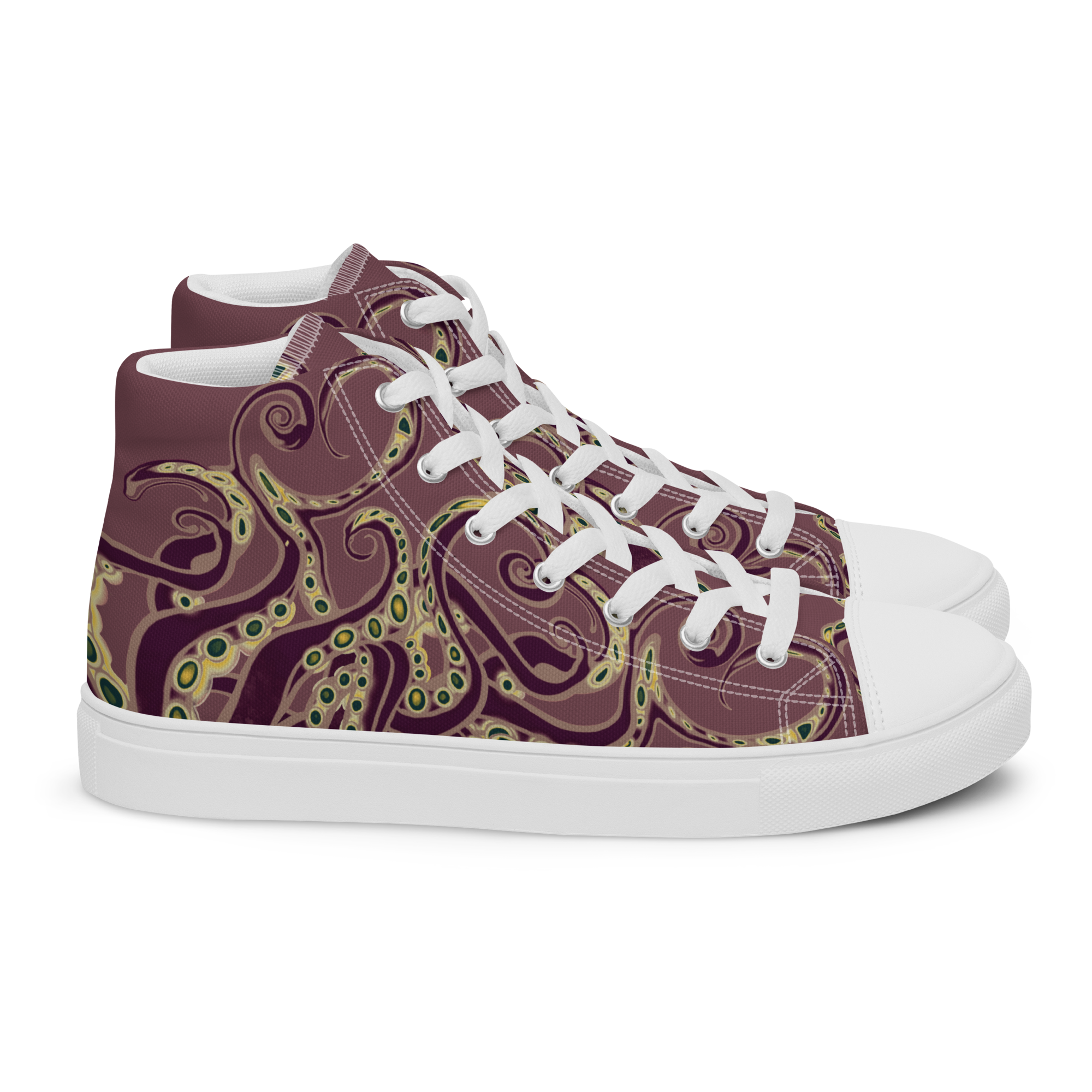 Tentakulös - High-Top Leinenschuhe für Damen – Bild 2