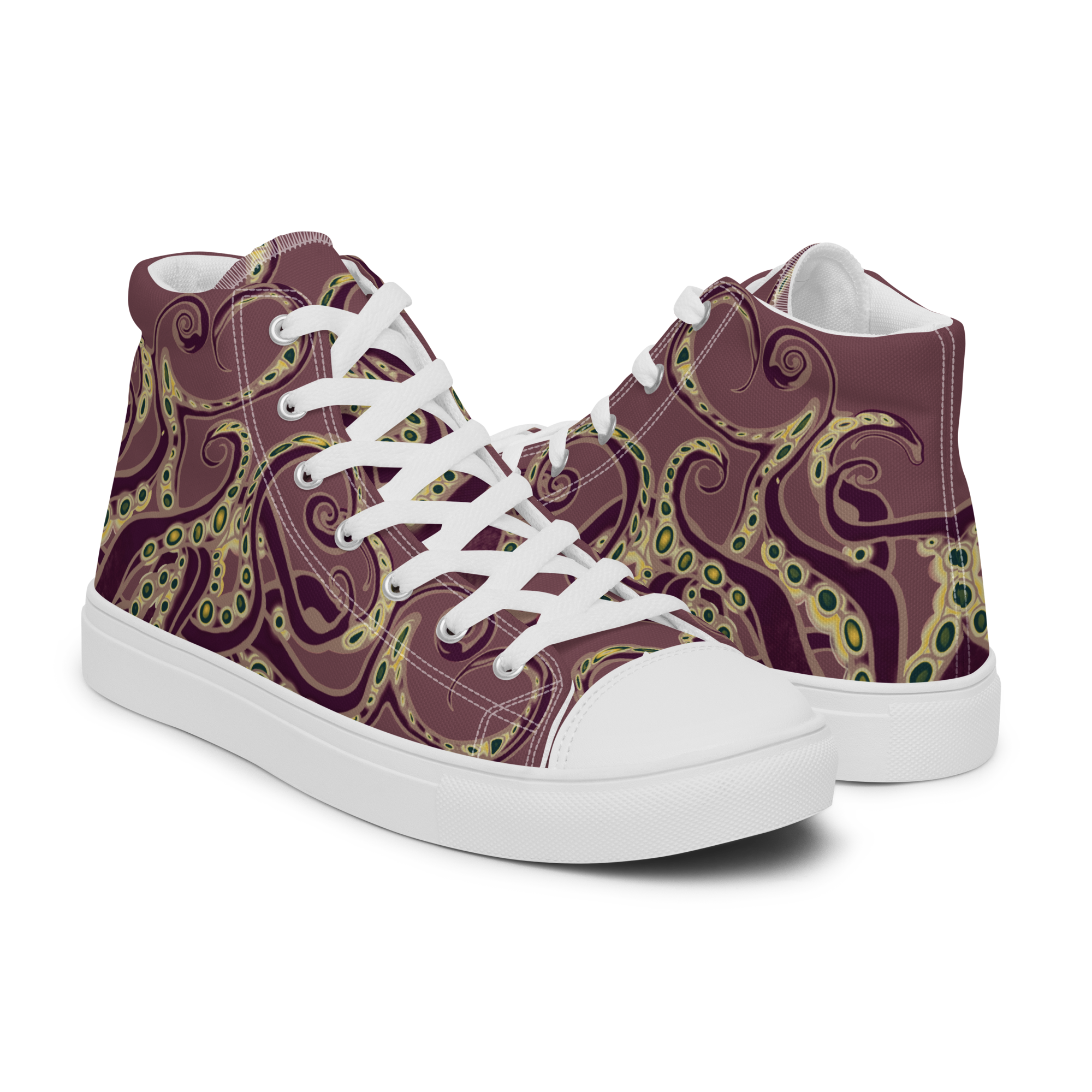 Tentakulös - High-Top Leinenschuhe für Damen – Bild 3