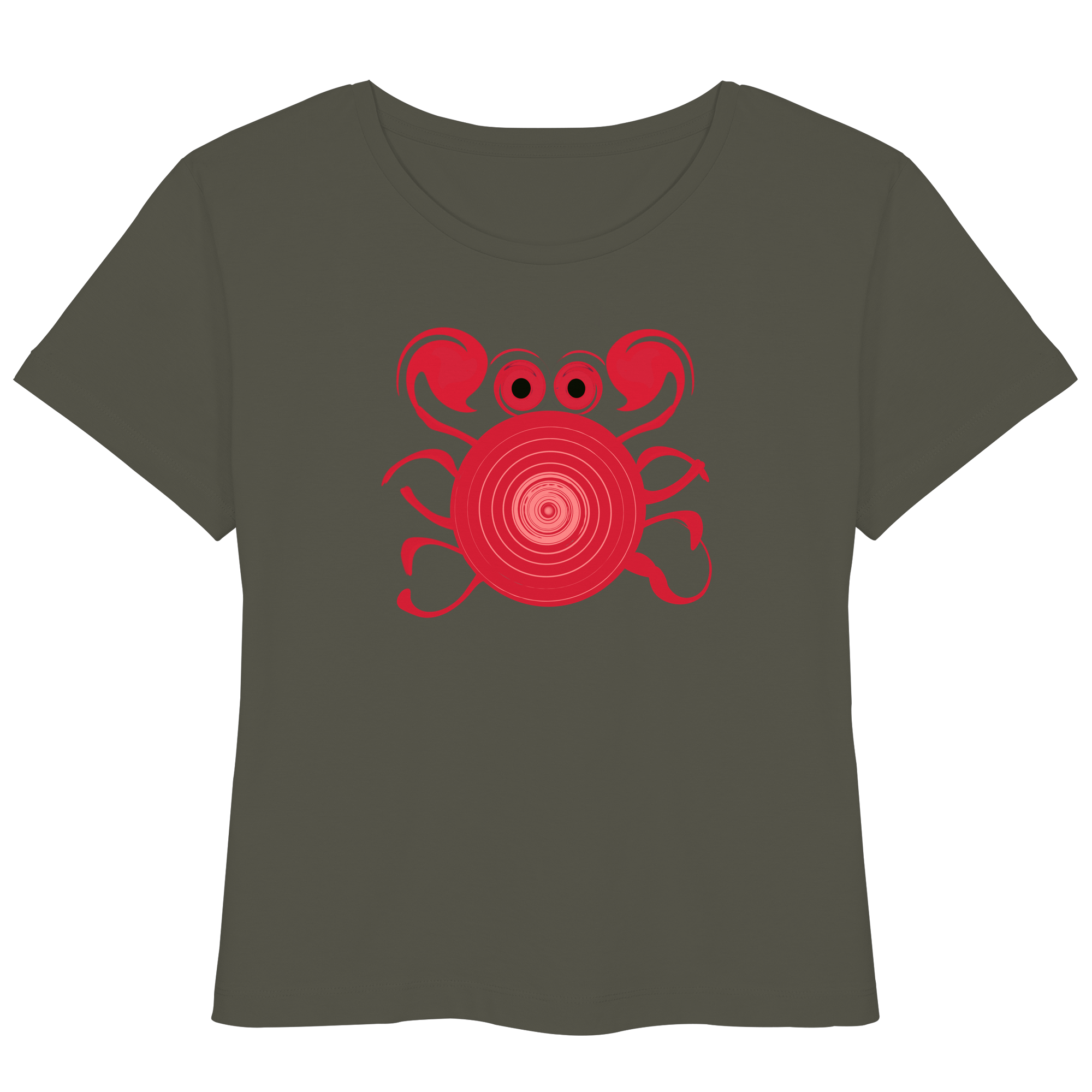 Salty Crab - Womens Organic Lightweight T-Shirt
