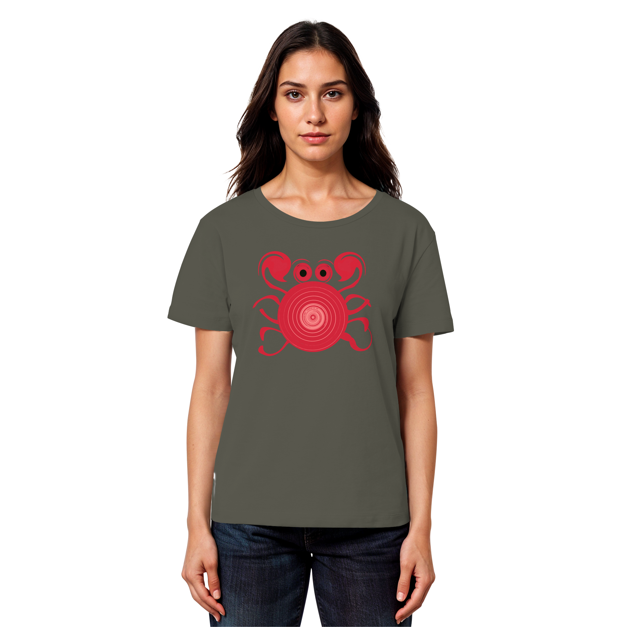 Salty Crab - Womens Organic Lightweight T-Shirt – Bild 3