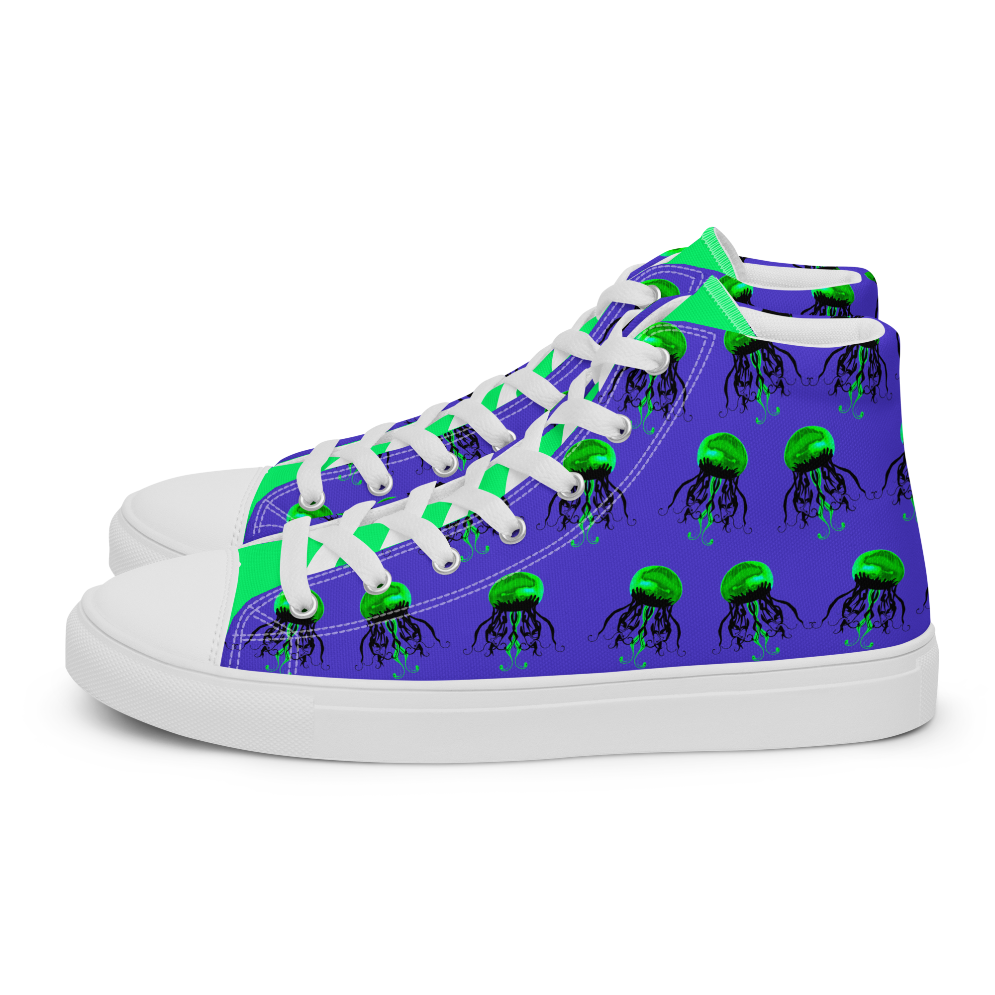 Acid Jelly - Neon High-Top Leinenschuhe für Herren – Bild 18