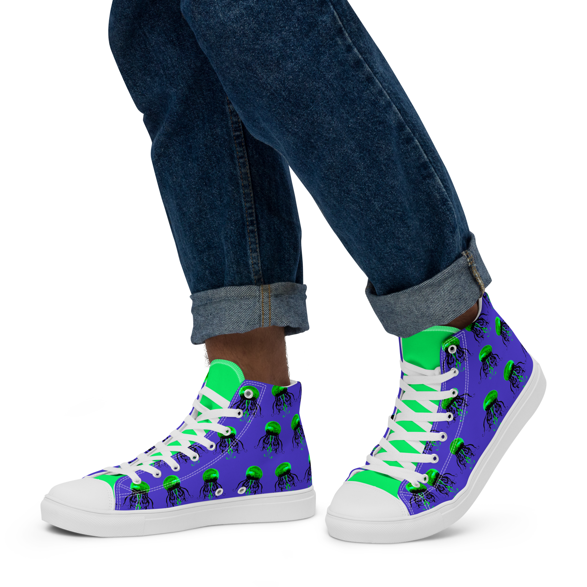 Acid Jelly - Neon High-Top Leinenschuhe für Herren – Bild 16