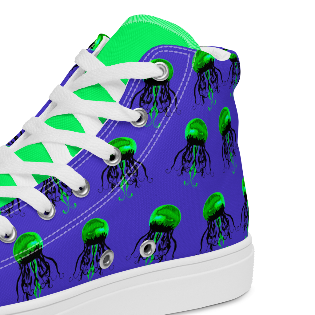 Acid Jelly - Neon High-Top Leinenschuhe für Herren