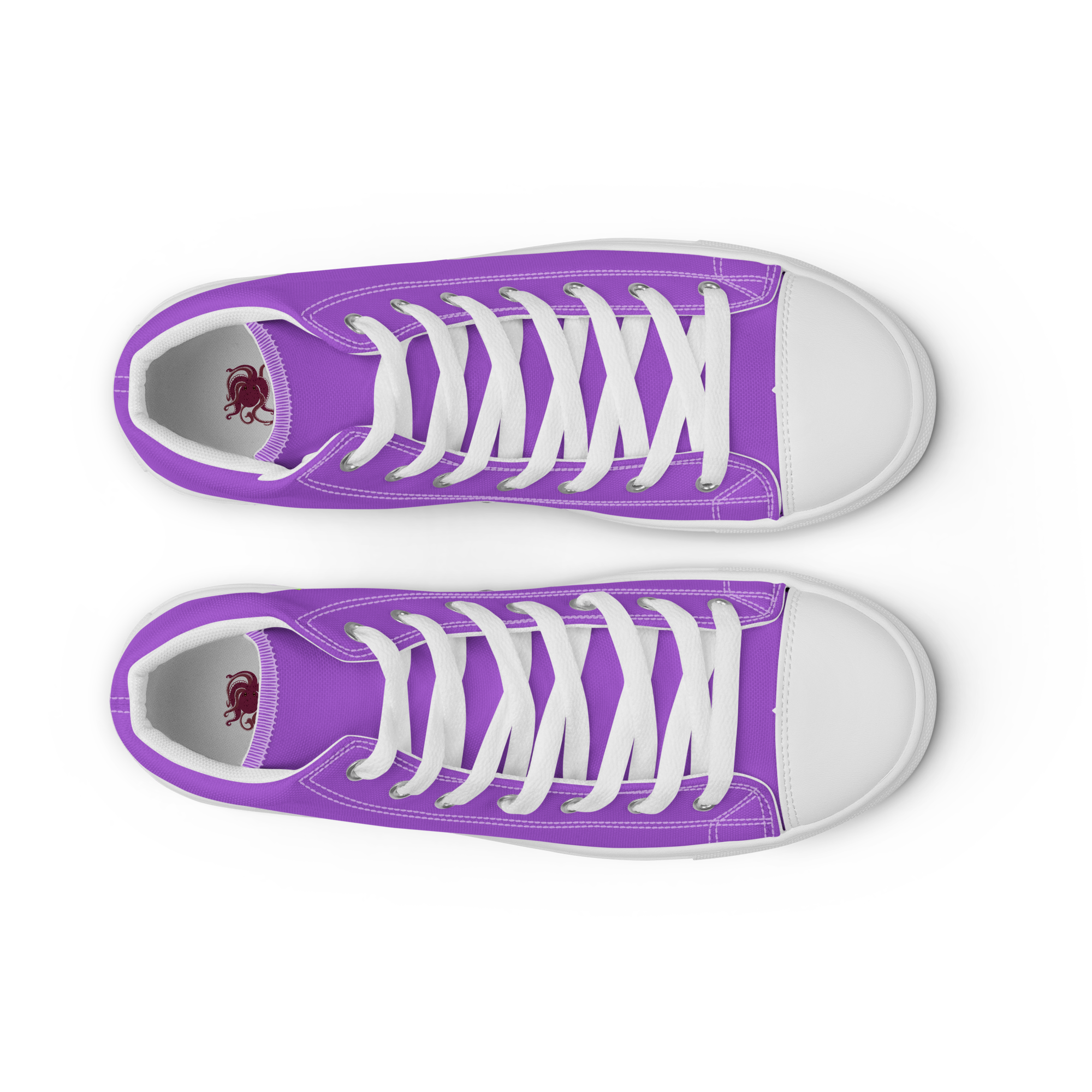 Veggie - Neon High-Top Leinenschuhe für Damen – Bild 8