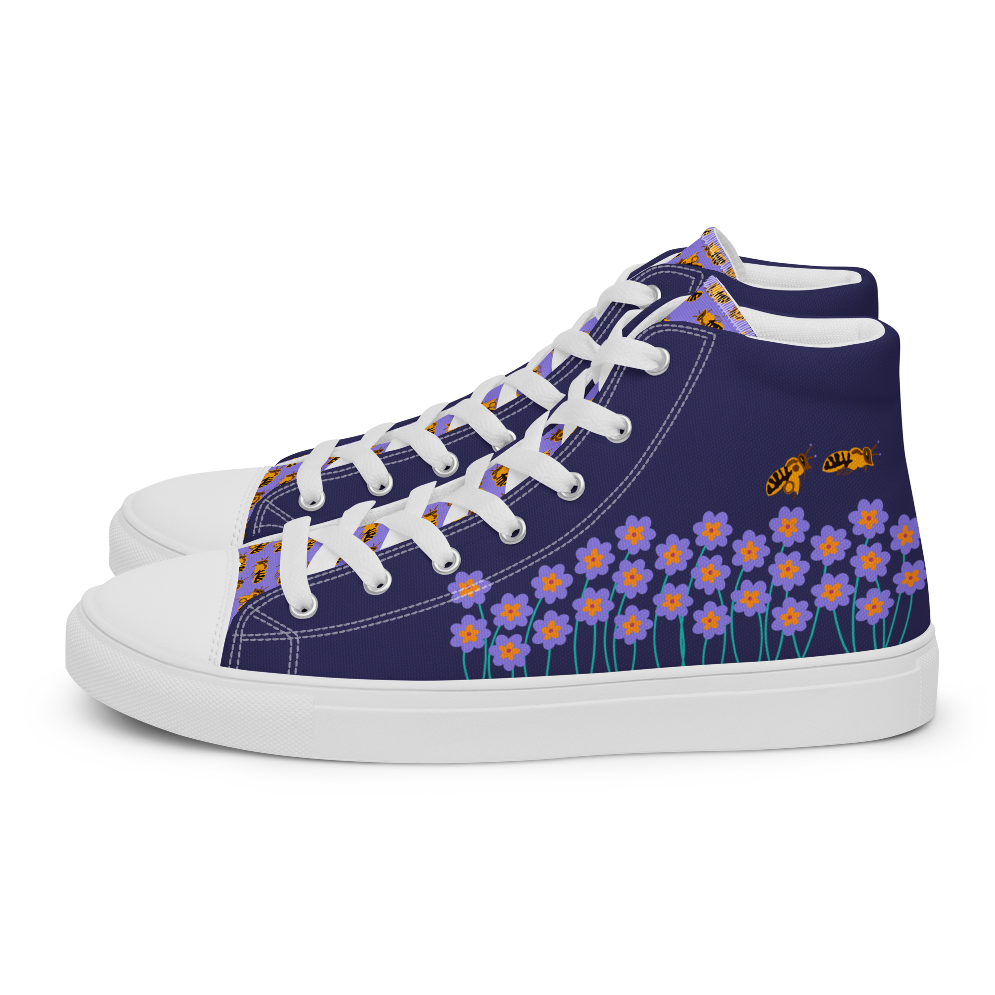 BrummBrummBrumm - High-Top Leinenschuhe für Damen – Bild 8