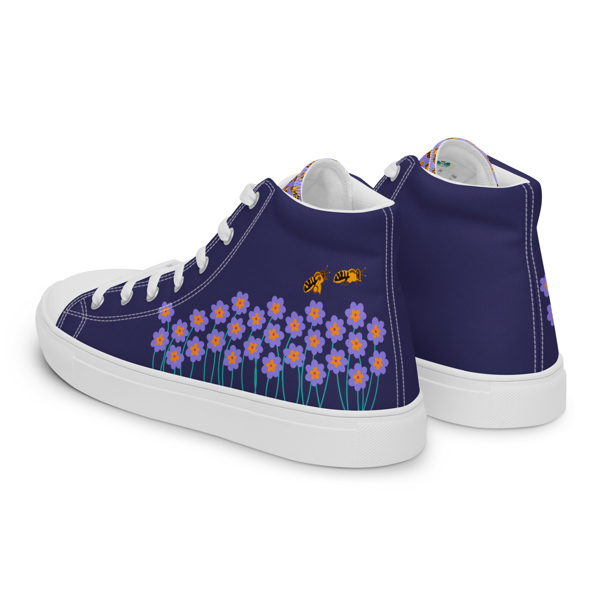 BrummBrummBrumm - High-Top Leinenschuhe für Damen – Bild 9