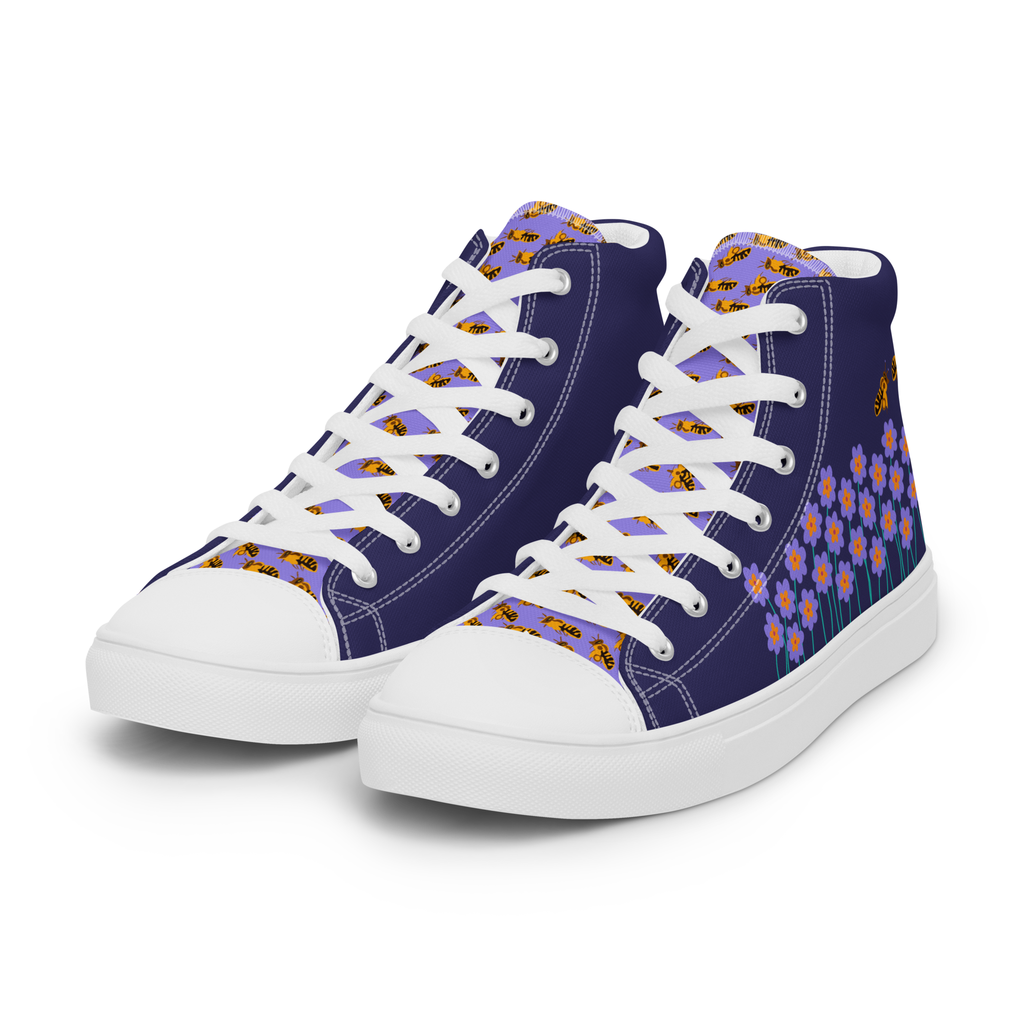 BrummBrummBrumm - High-Top Leinenschuhe für Damen – Bild 10