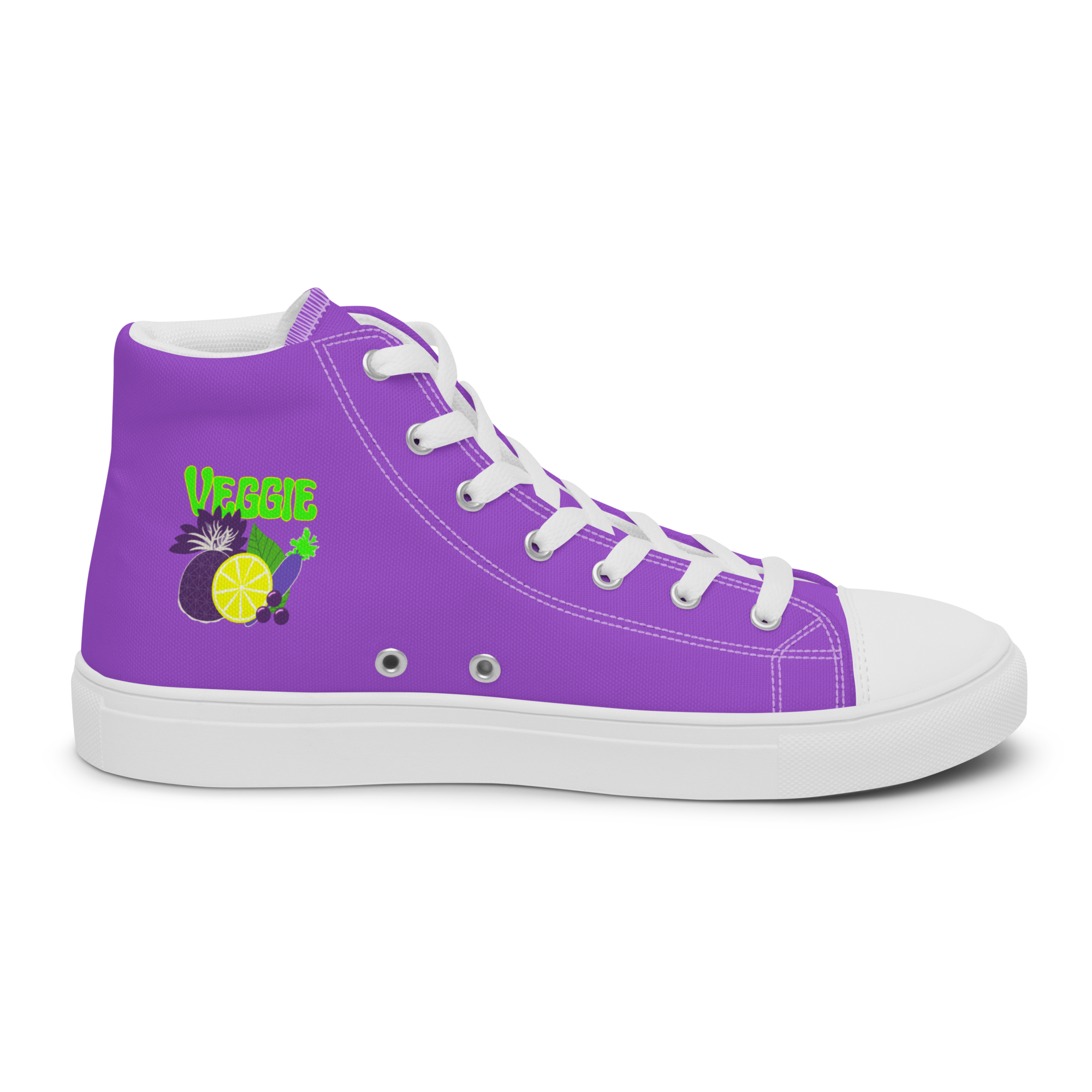 Veggie - Neon High-Top Leinenschuhe für Damen – Bild 13