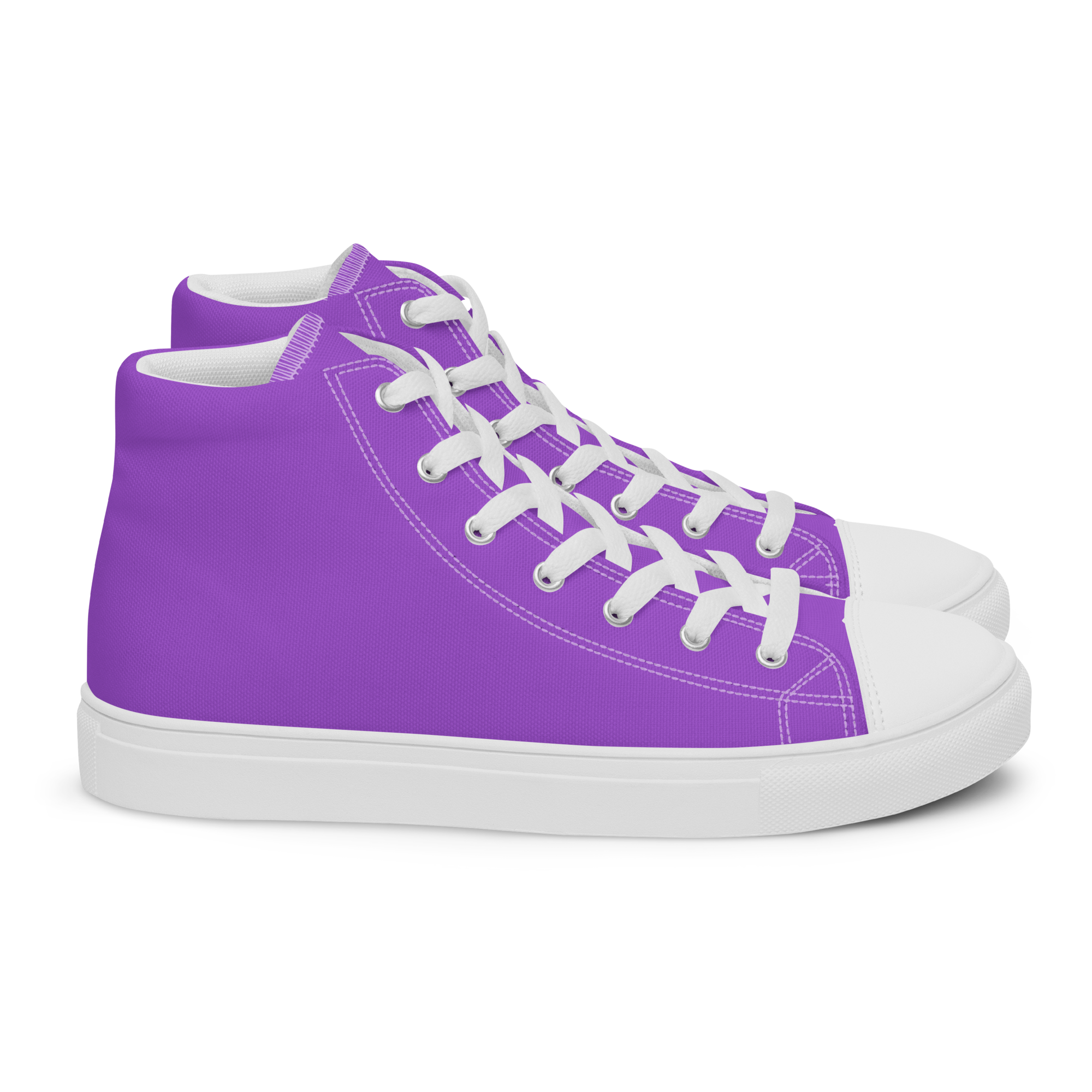Veggie - Neon High-Top Leinenschuhe für Damen – Bild 3