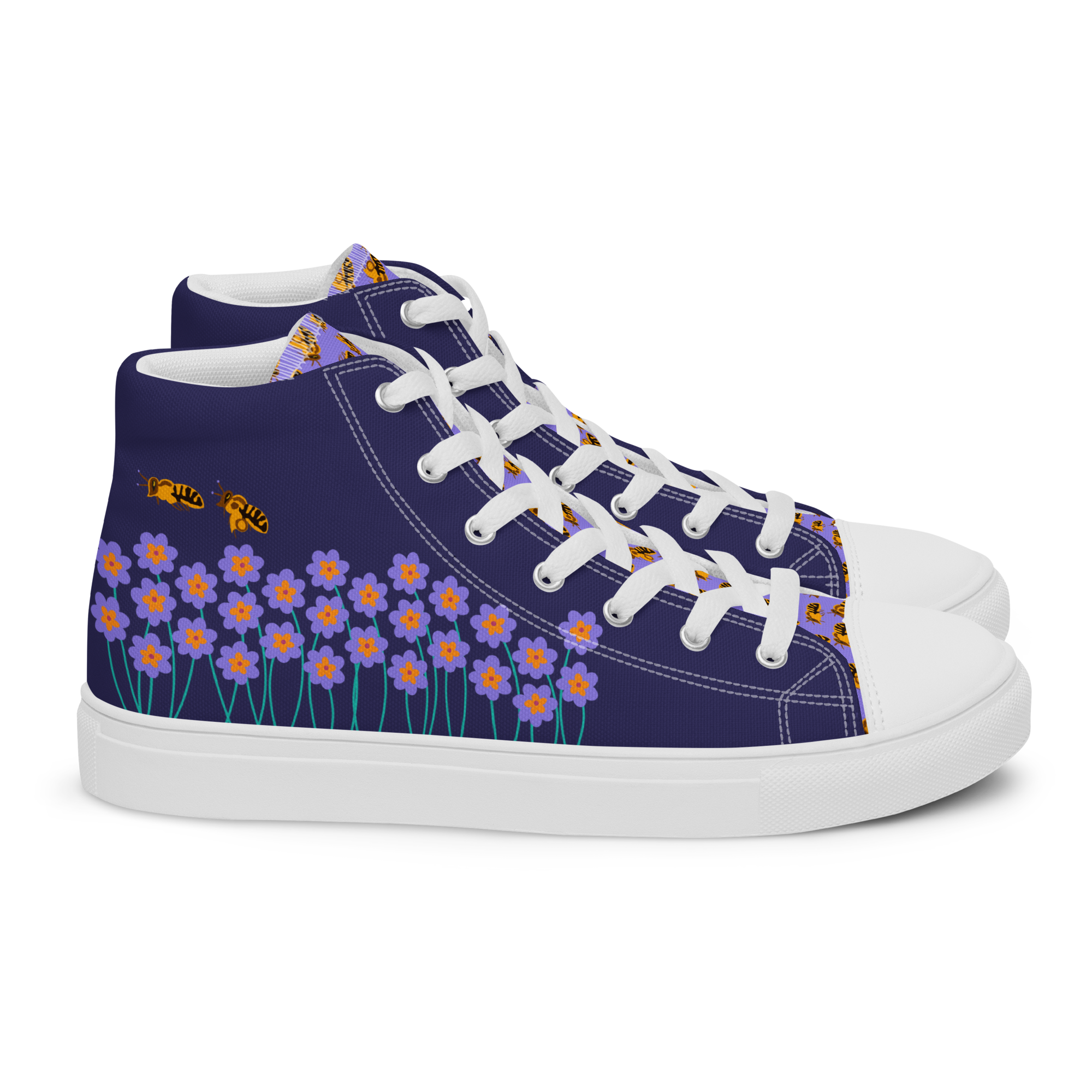 BrummBrummBrumm - High-Top Leinenschuhe für Damen – Bild 15