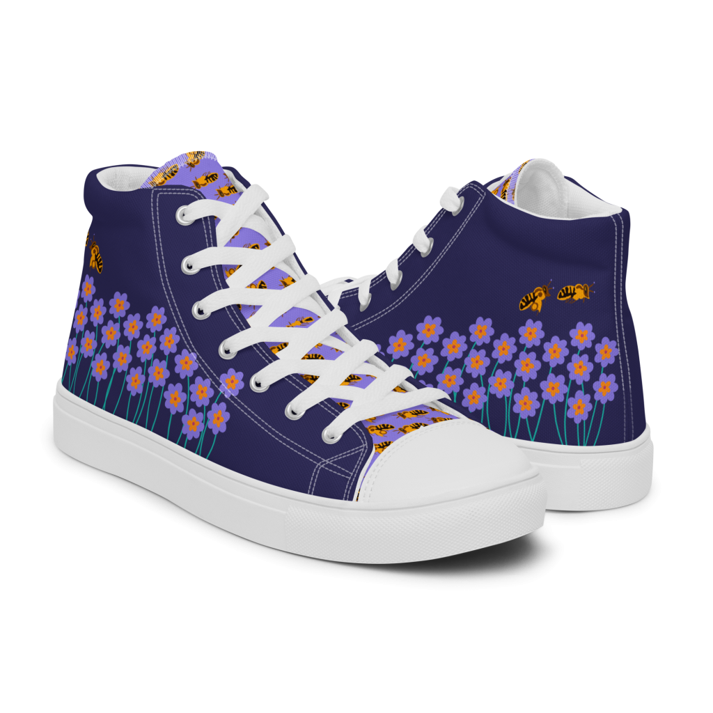BrummBrummBrumm - High-Top Leinenschuhe für Damen