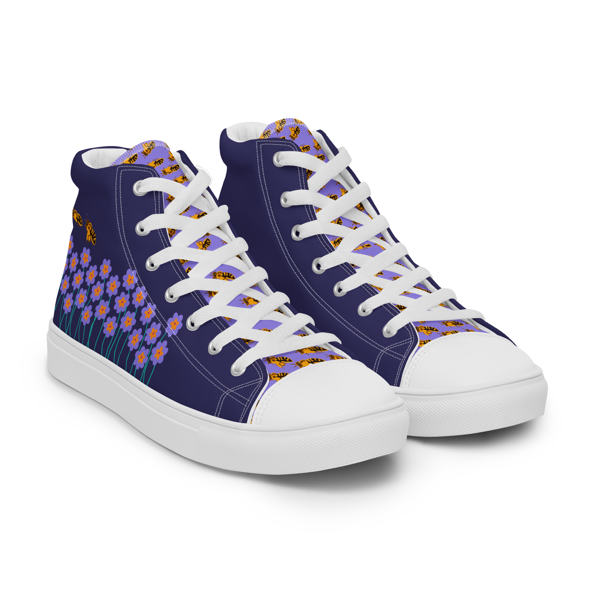 BrummBrummBrumm - High-Top Leinenschuhe für Damen – Bild 18