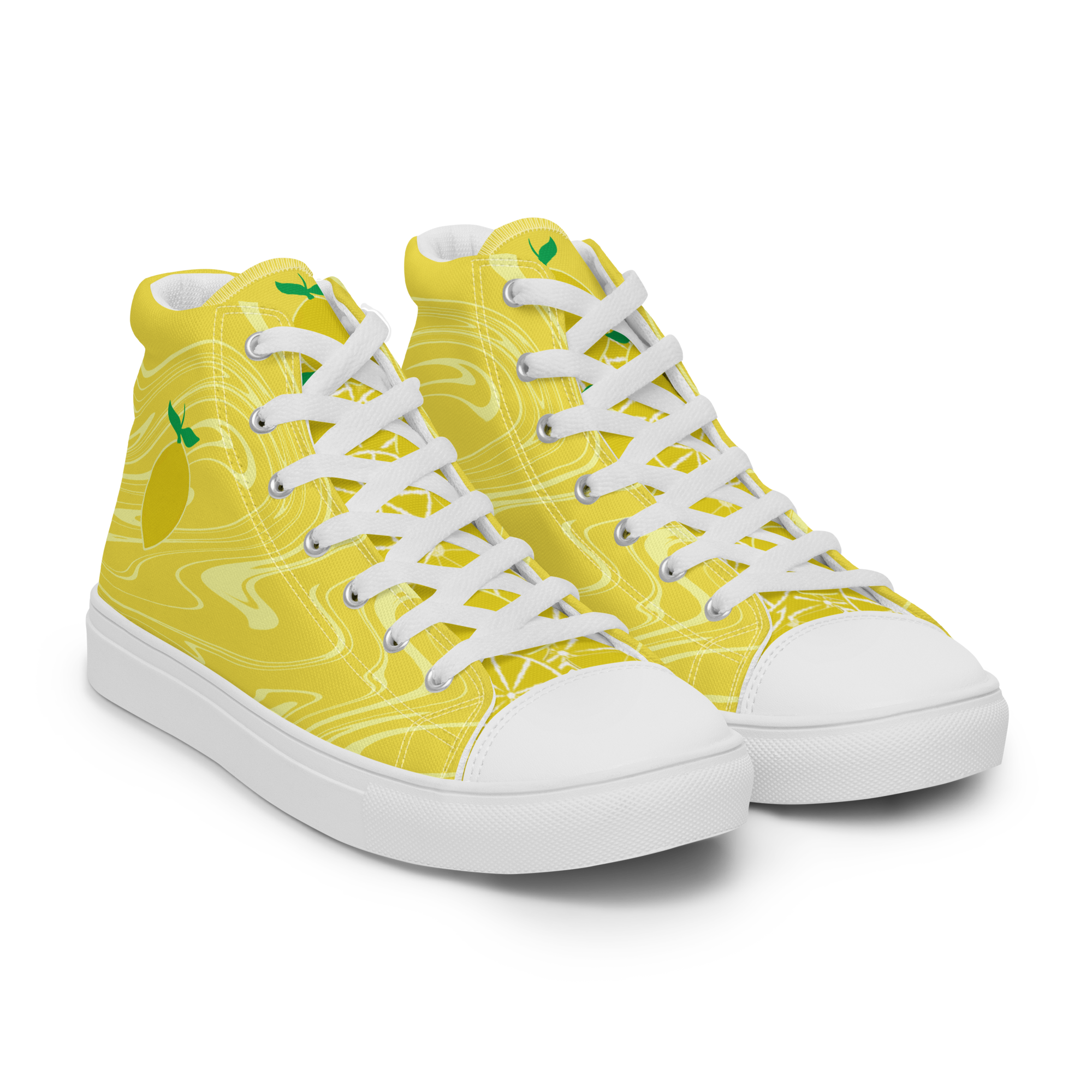 Limonarte - Neon High-Top Leinenschuhe für Damen – Bild 3