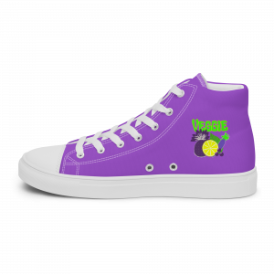 Veggie - Neon High-Top Leinenschuhe für Damen