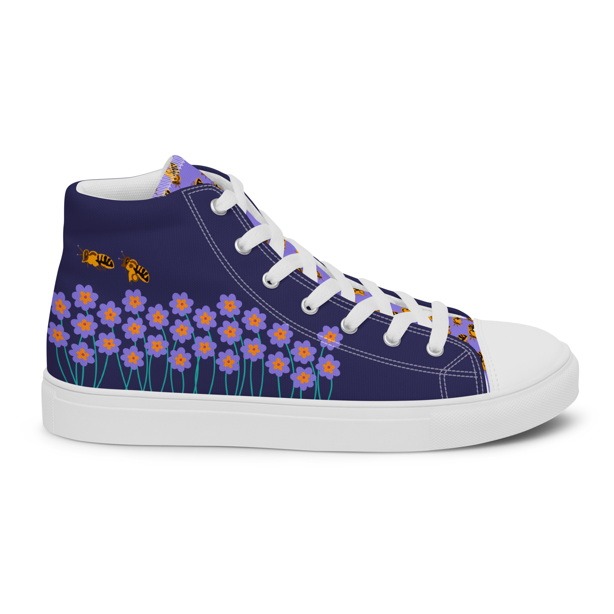 BrummBrummBrumm - High-Top Leinenschuhe für Damen – Bild 3