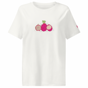 Fruta del Dragon - Bio-T-Shirt mit Rippkragen für Damen